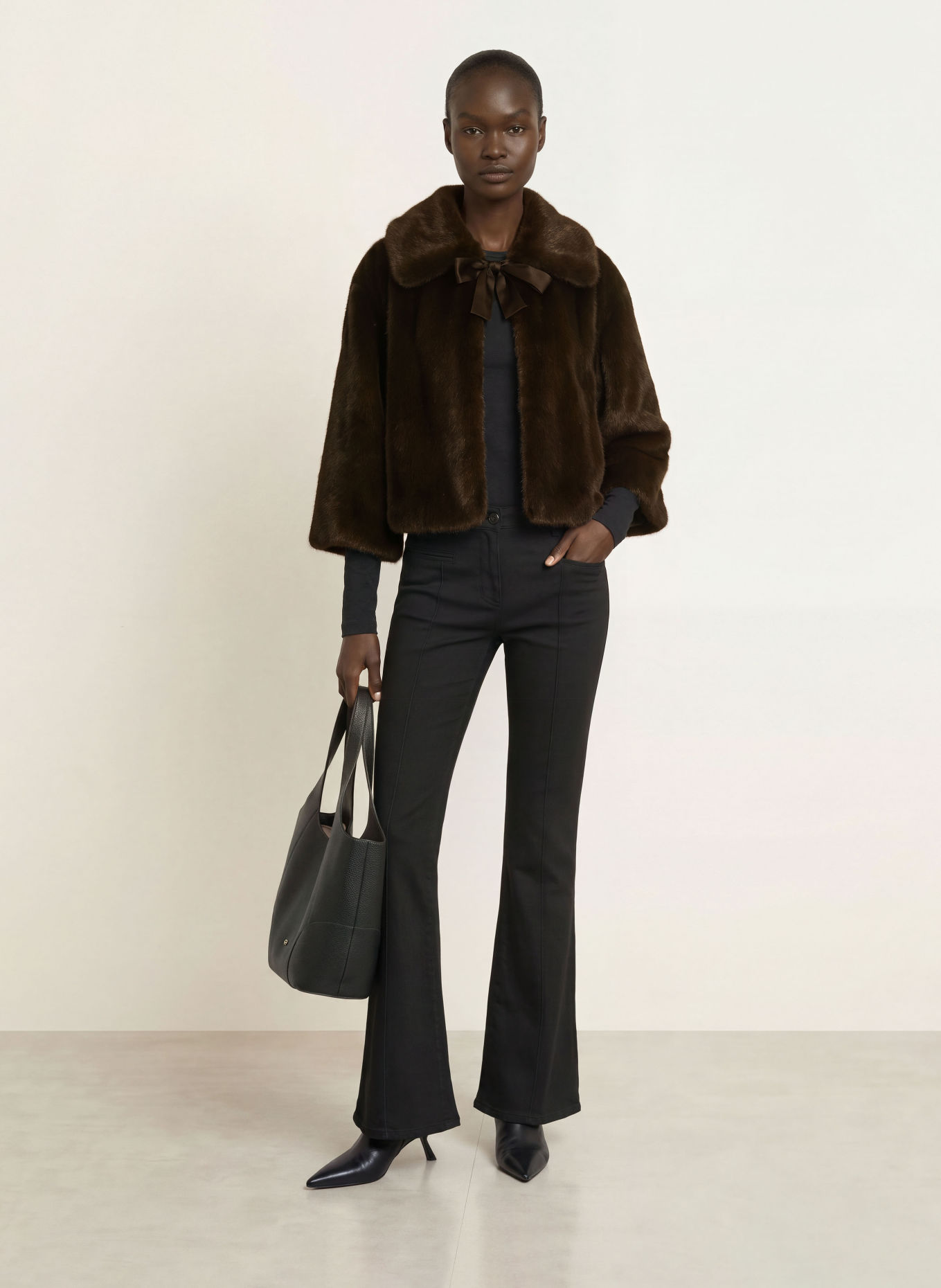 InWear Kunstfell-Jacke YASMINAHIW: DUNKELBRAUN