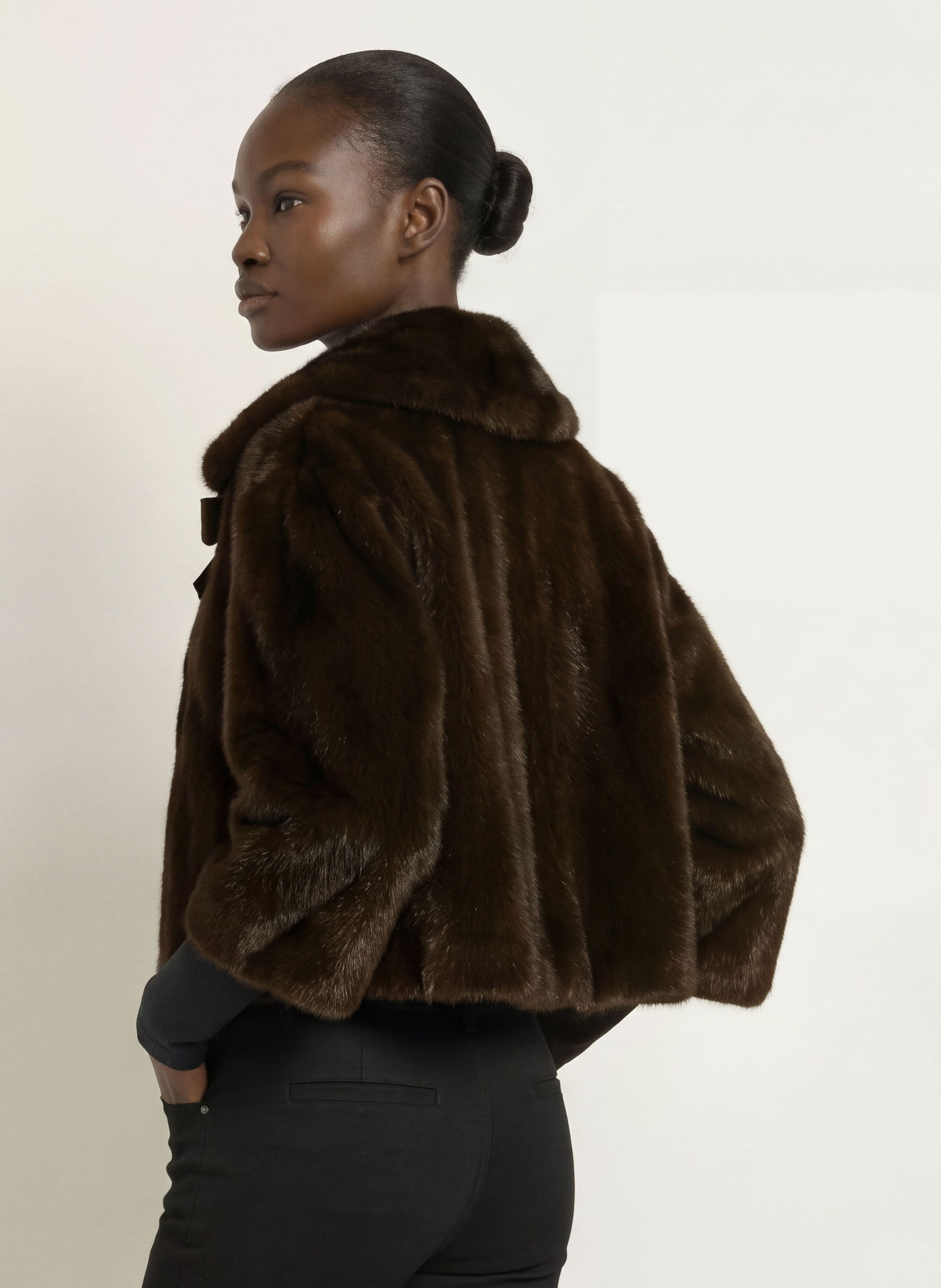 InWear Kunstfell-Jacke YASMINAHIW: DUNKELBRAUN