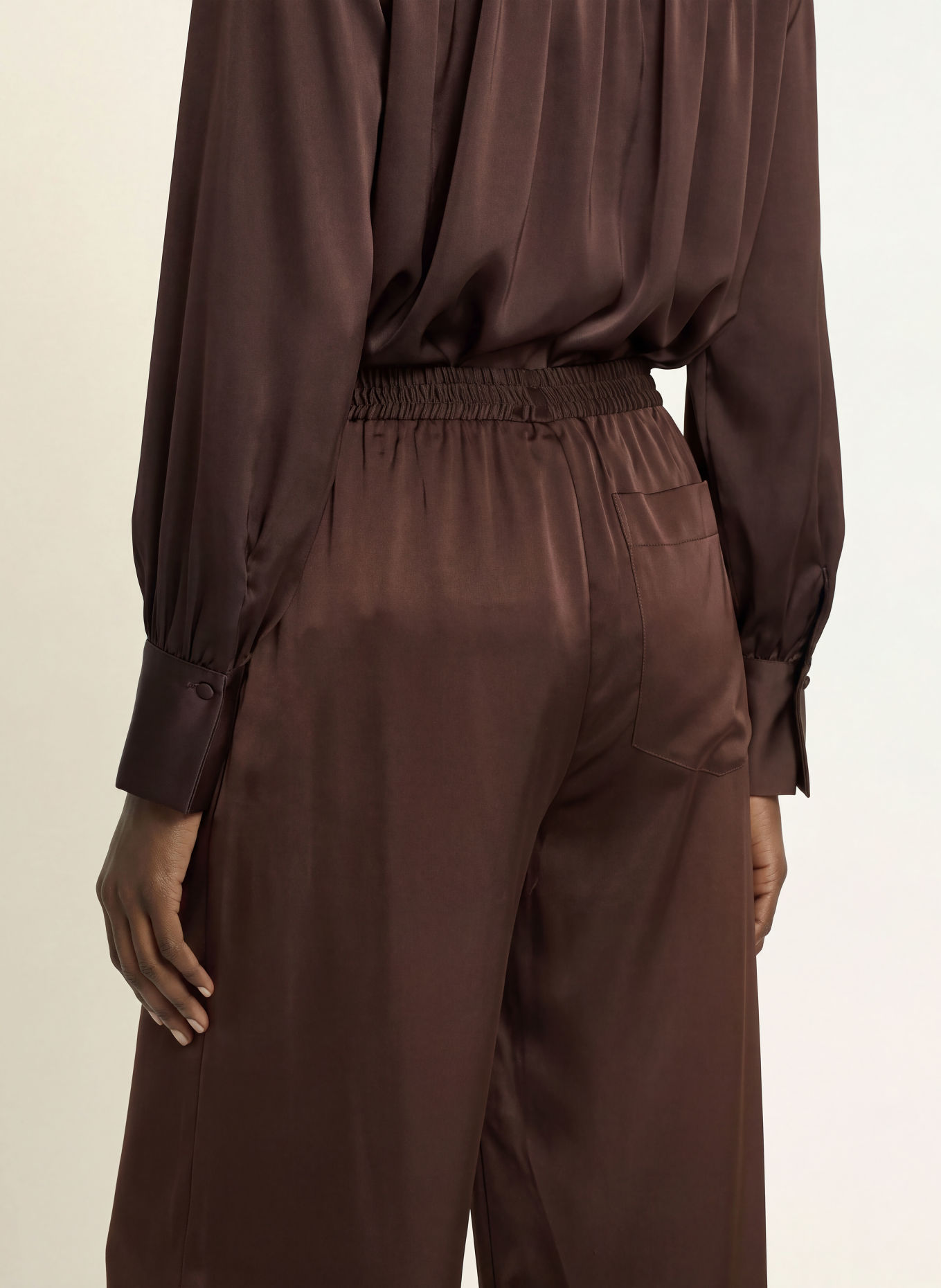 InWear Satinhose OLIVEIW: DUNKELBRAUN