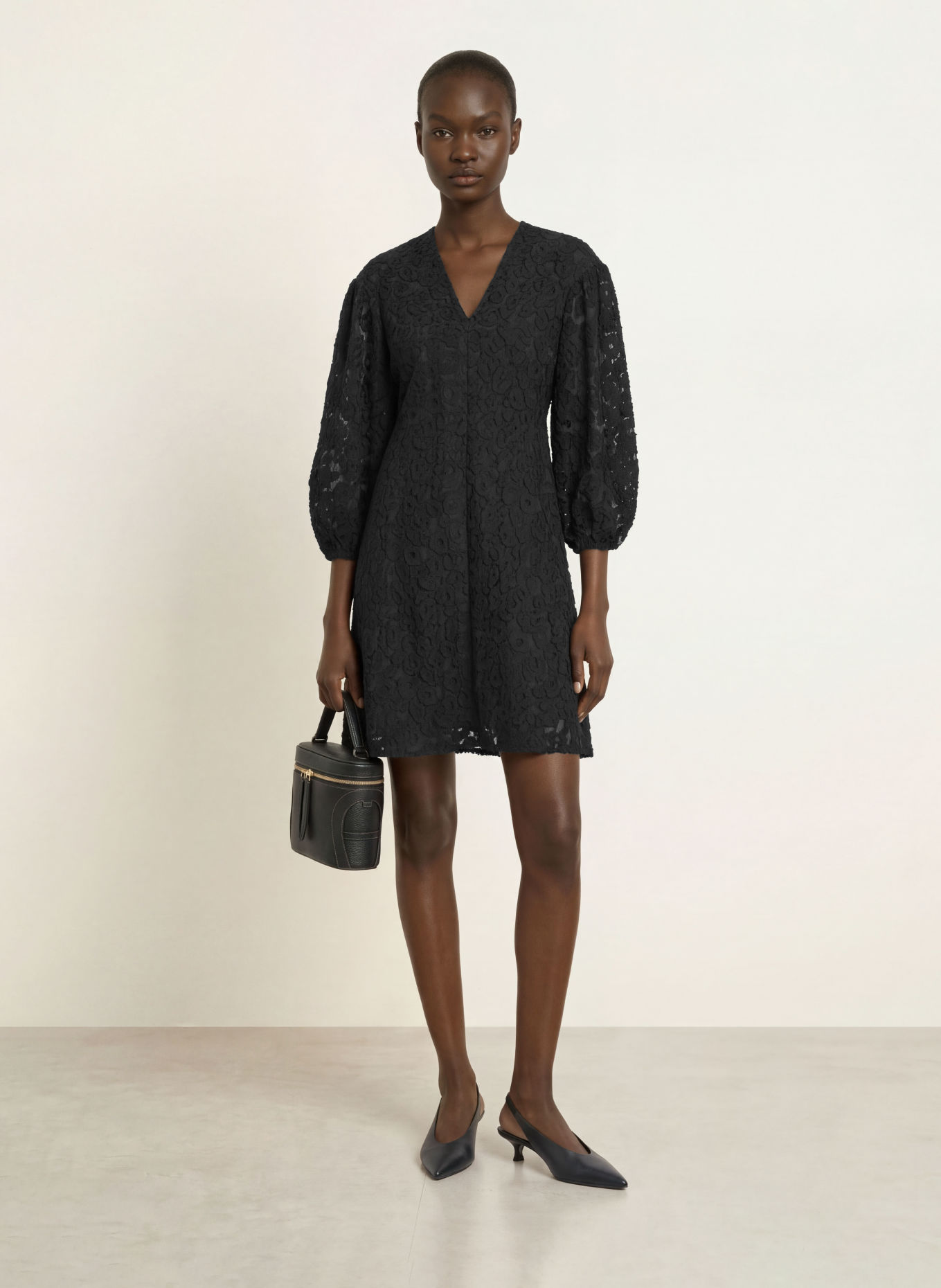 InWear OMEGAIW Dress with 3/4-Sleeve: BLACK