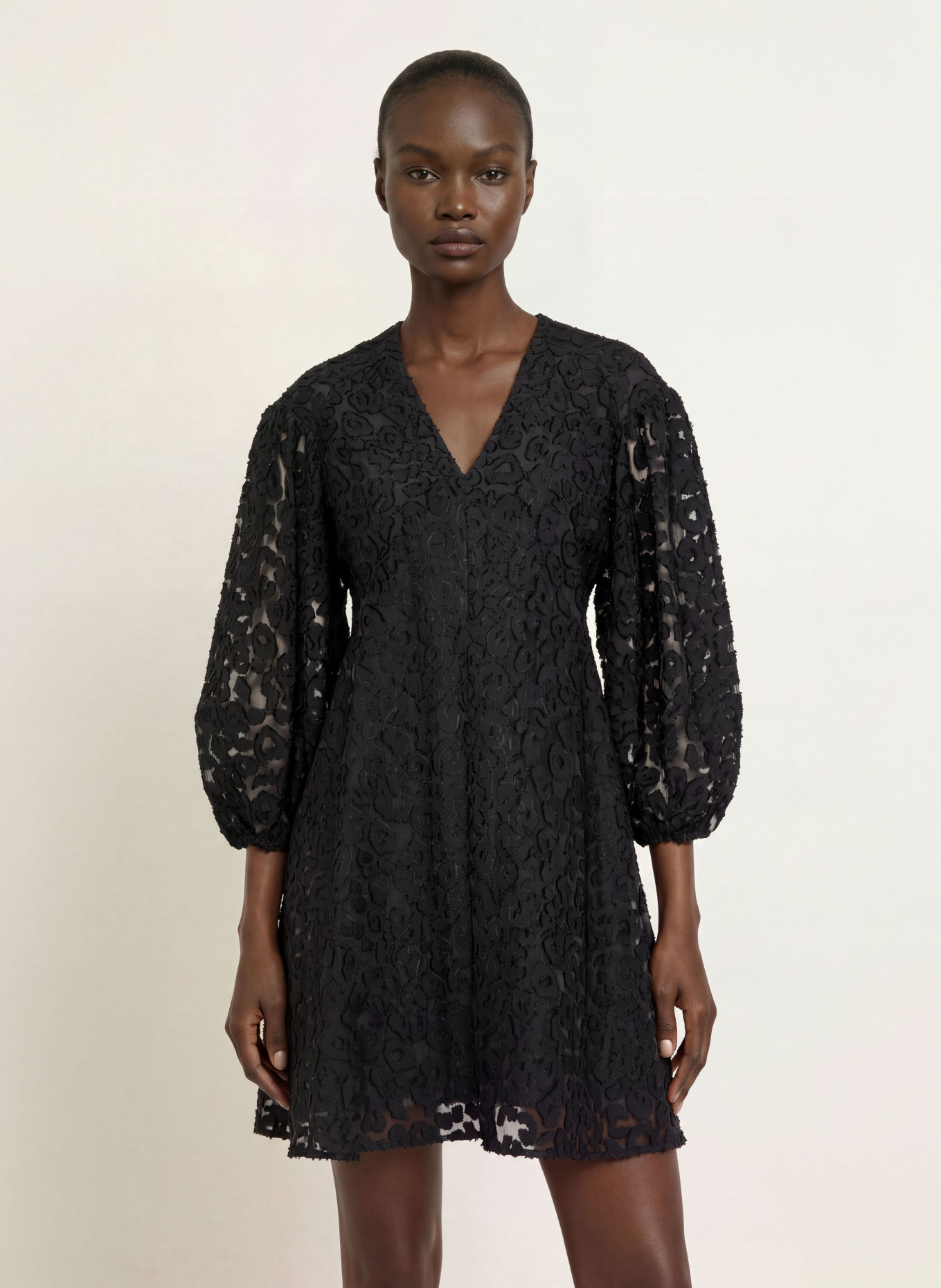 InWear OMEGAIW Dress with 3/4-Sleeve: BLACK