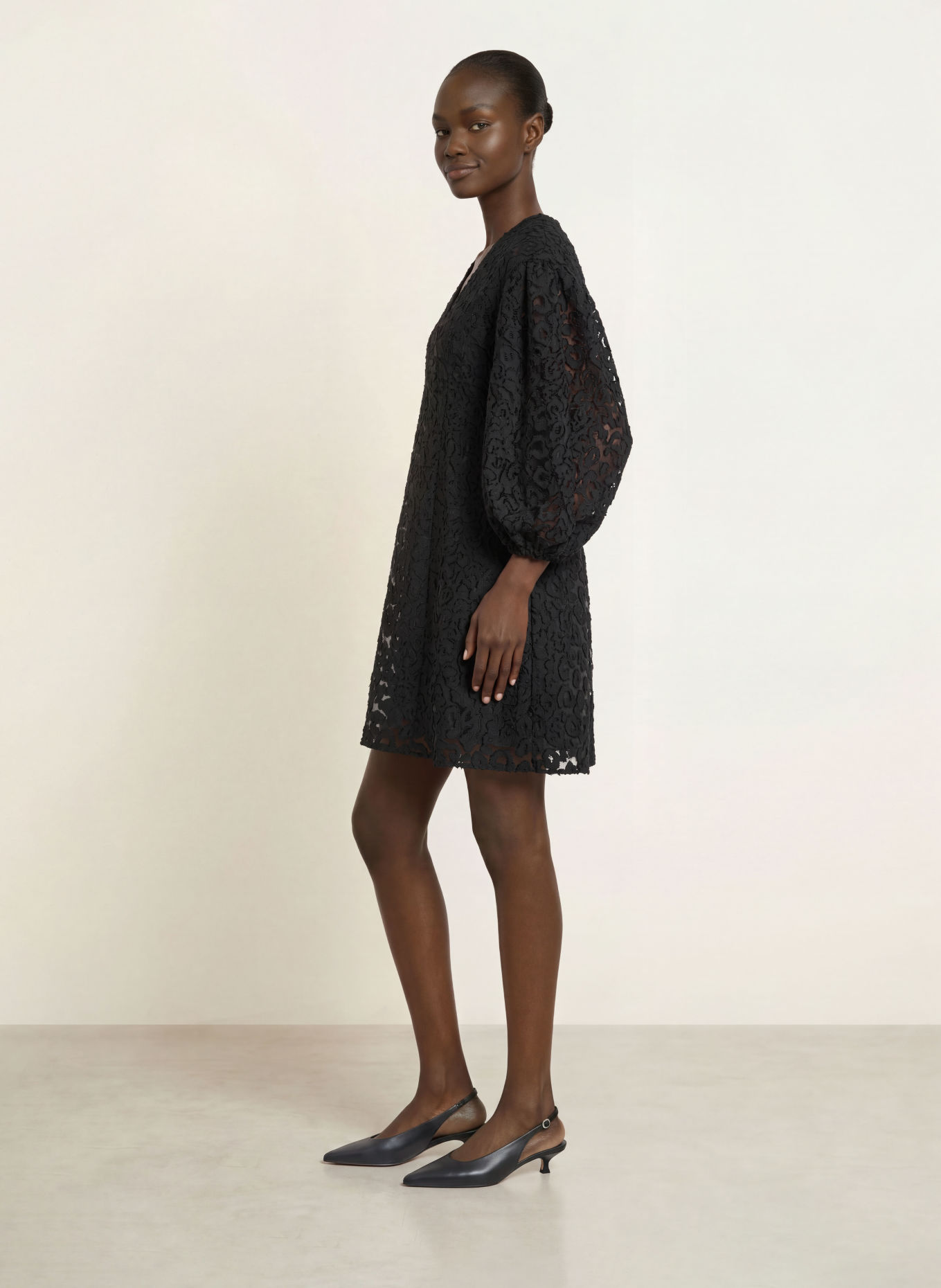 InWear OMEGAIW Dress with 3/4-Sleeve: BLACK