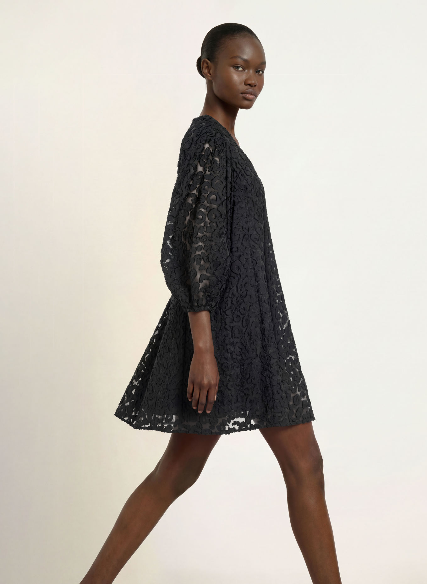 InWear OMEGAIW Dress with 3/4-Sleeve: BLACK