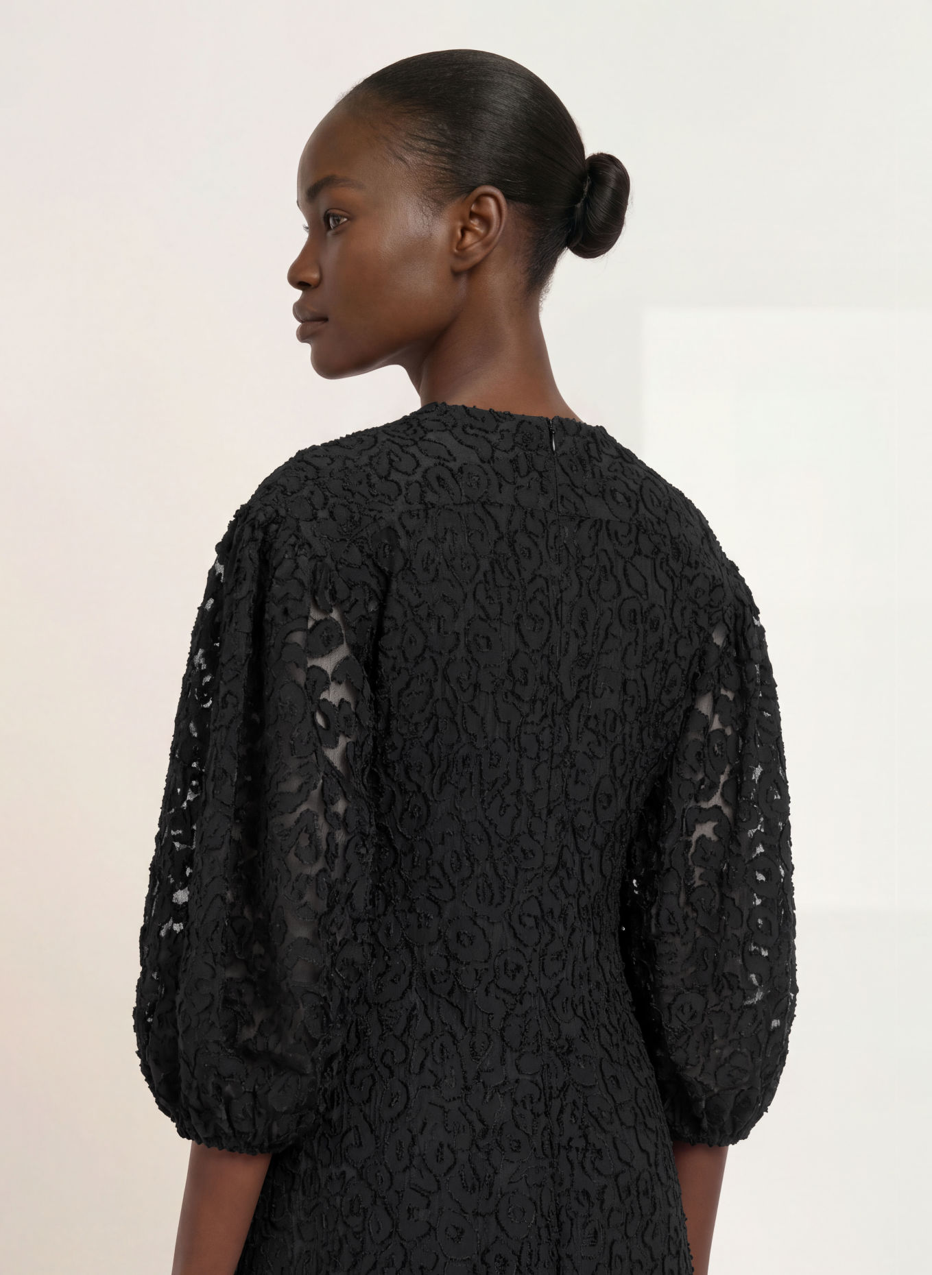 InWear OMEGAIW Dress with 3/4-Sleeve: BLACK