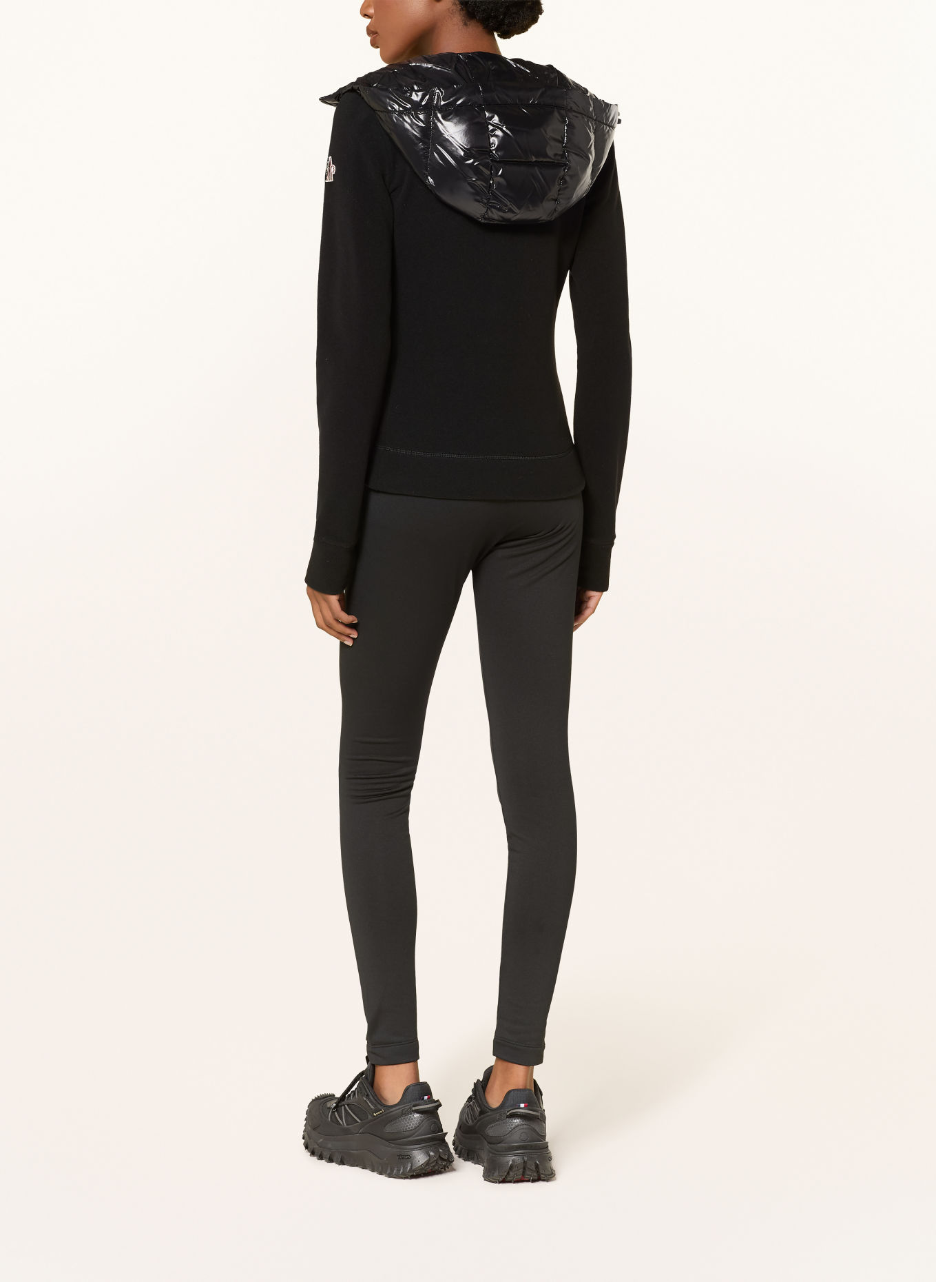 MONCLER GRENOBLE Leggings: BLACK