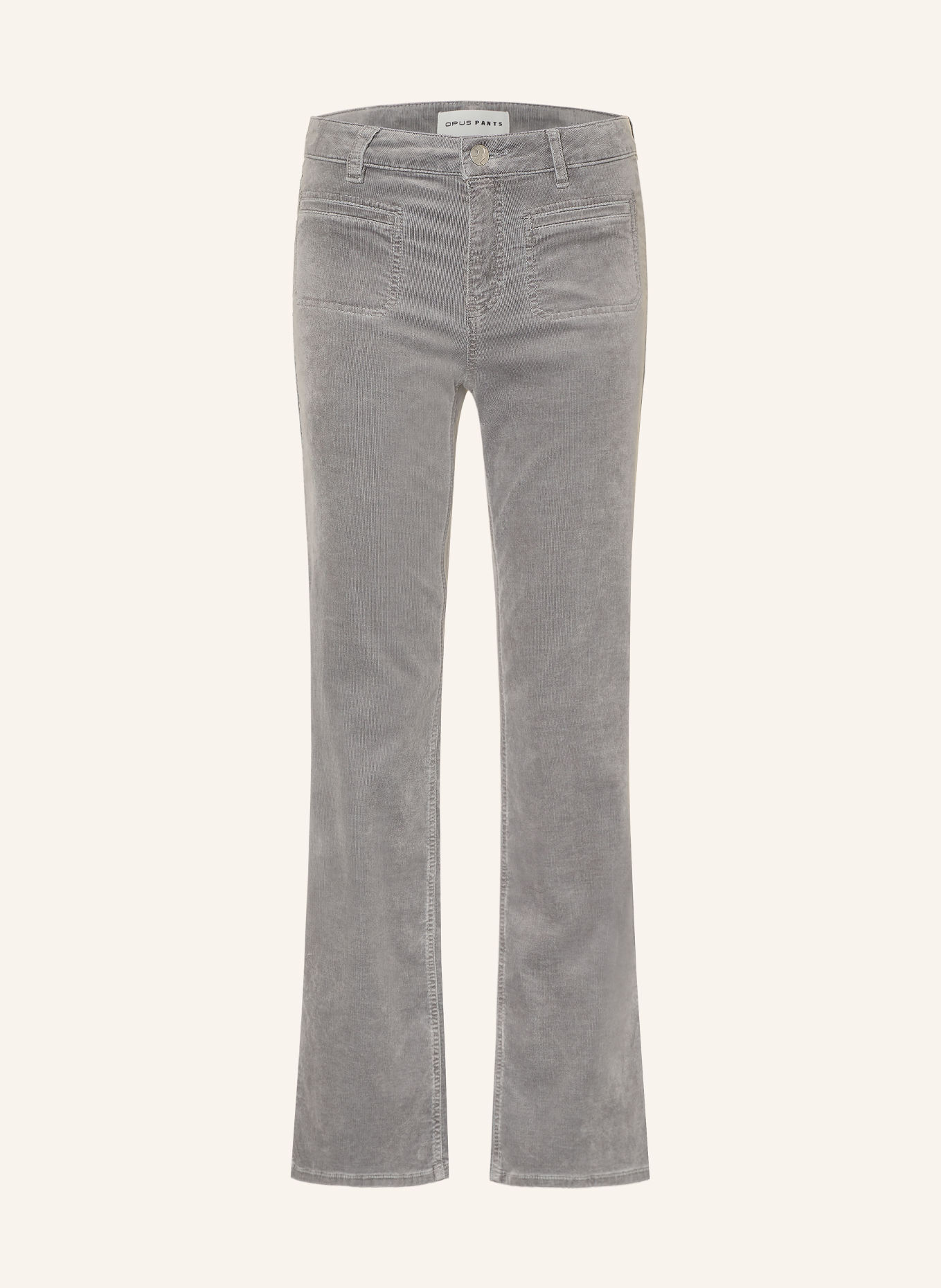 OPUS PANTS Cord pants MELLY FRESH: GRAY