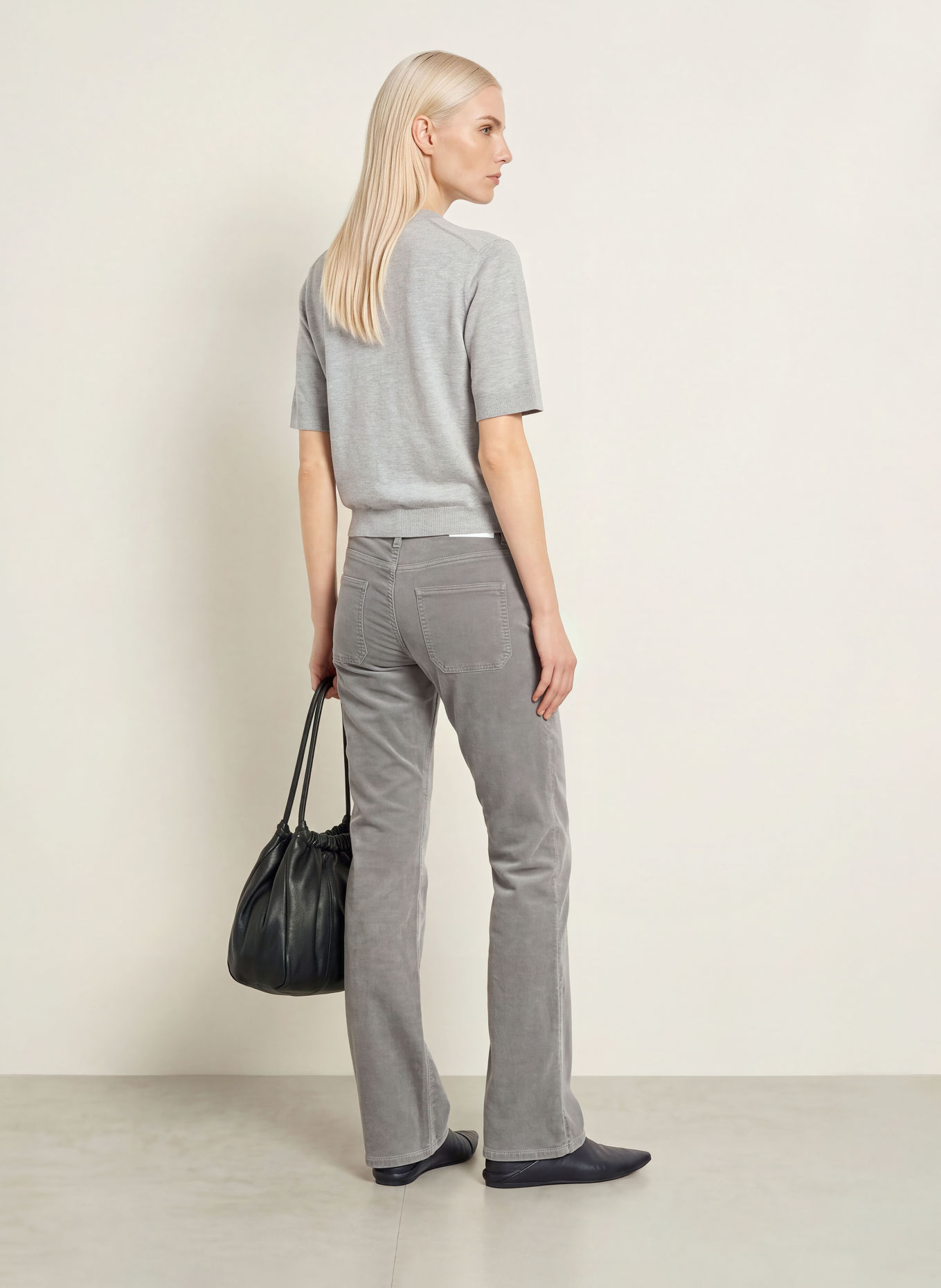 OPUS PANTS Cord pants MELLY FRESH: GRAY