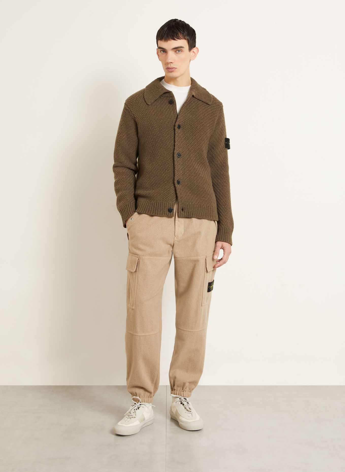 STONE ISLAND Cardigan: BROWN