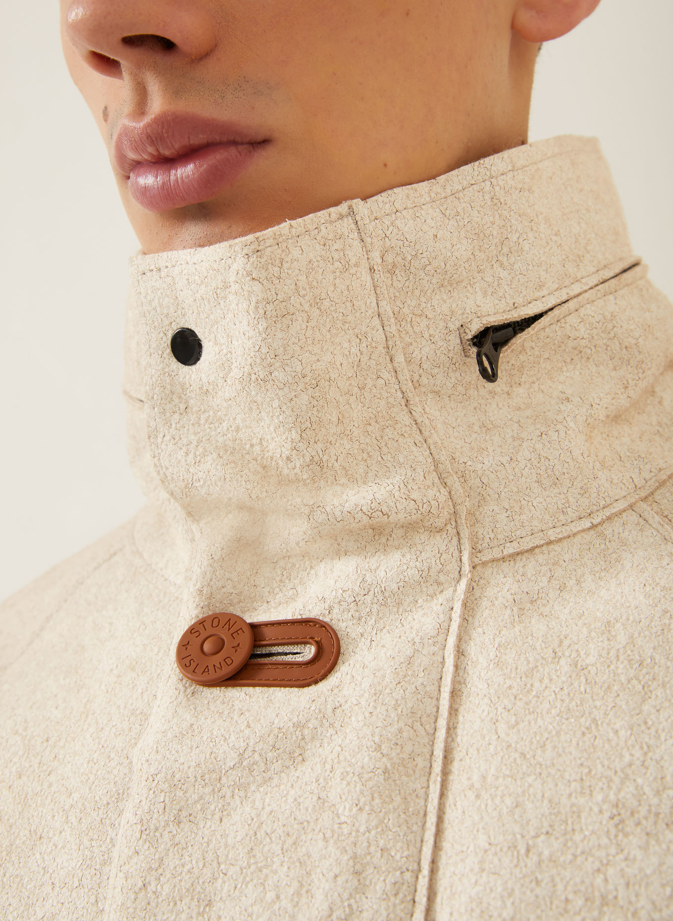STONE ISLAND Parka en duvet: CRÈME