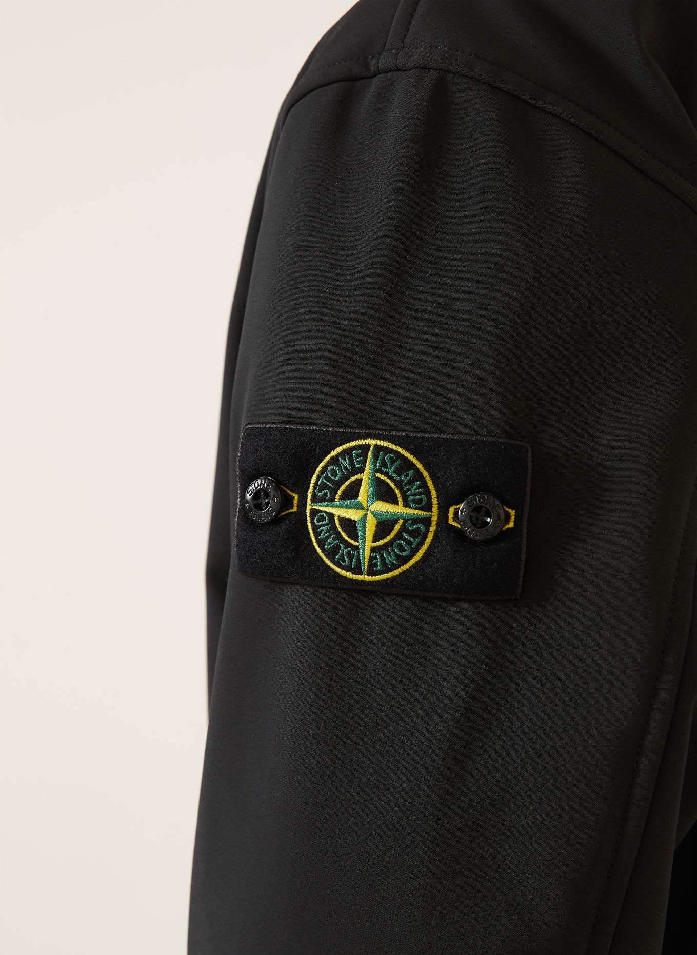 STONE ISLAND Bomberka typu softshell: CZARNY