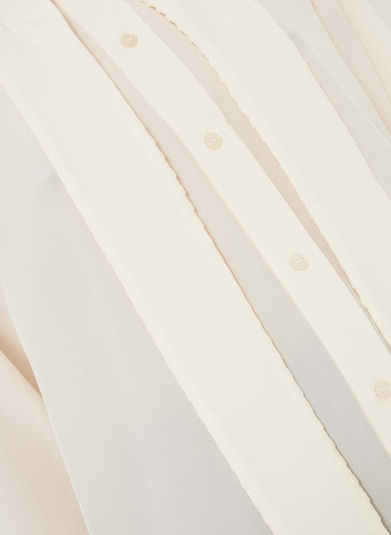 VICTORIA BECKHAM Schluppenbluse aus Seide: CREME