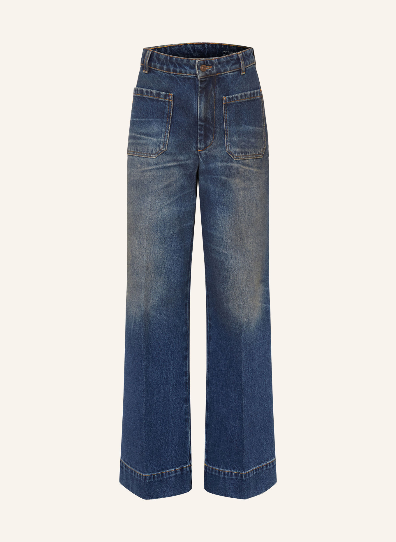 VICTORIA BECKHAM Wide leg jeans ALINA: 8568 DARK VINTAGE WASH