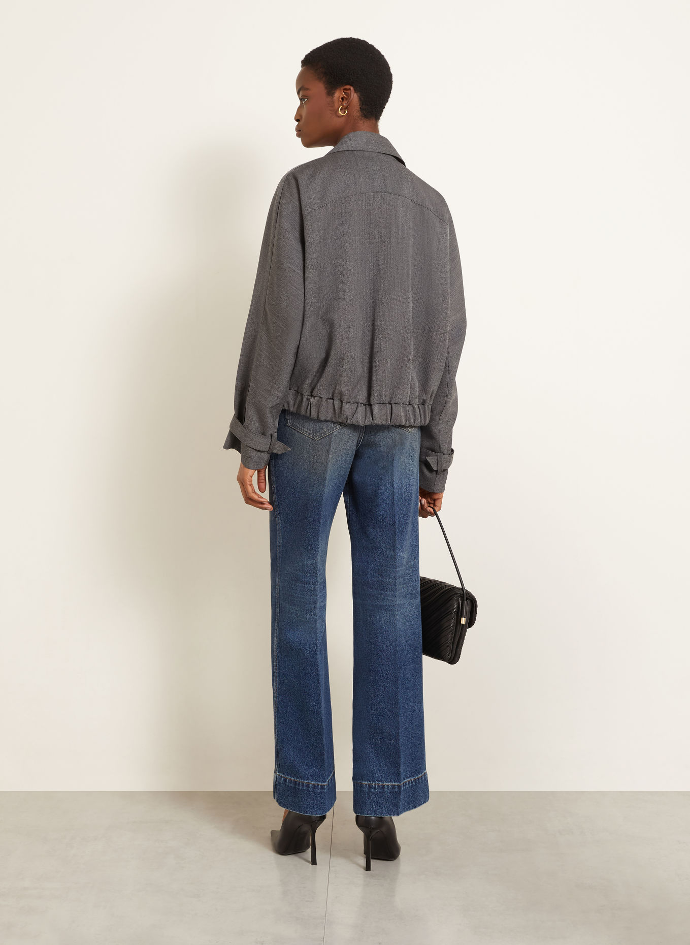 VICTORIA BECKHAM Wide leg jeans ALINA: 8568 DARK VINTAGE WASH