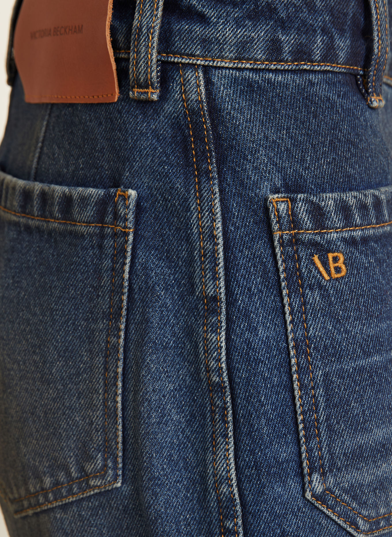 VICTORIA BECKHAM Wide leg jeans ALINA: 8568 DARK VINTAGE WASH