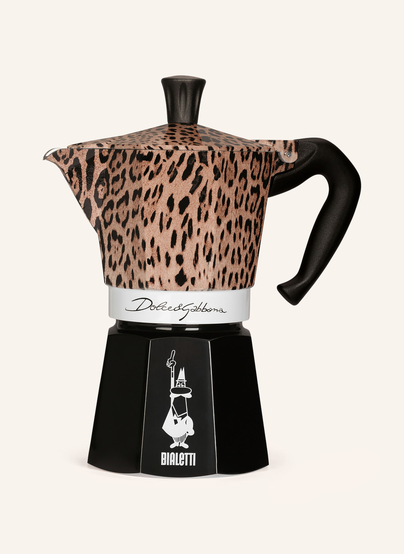 DOLCE & GABBANA CASA Espressokocher: SCHWARZ / HELLBRAUN / BRAUN