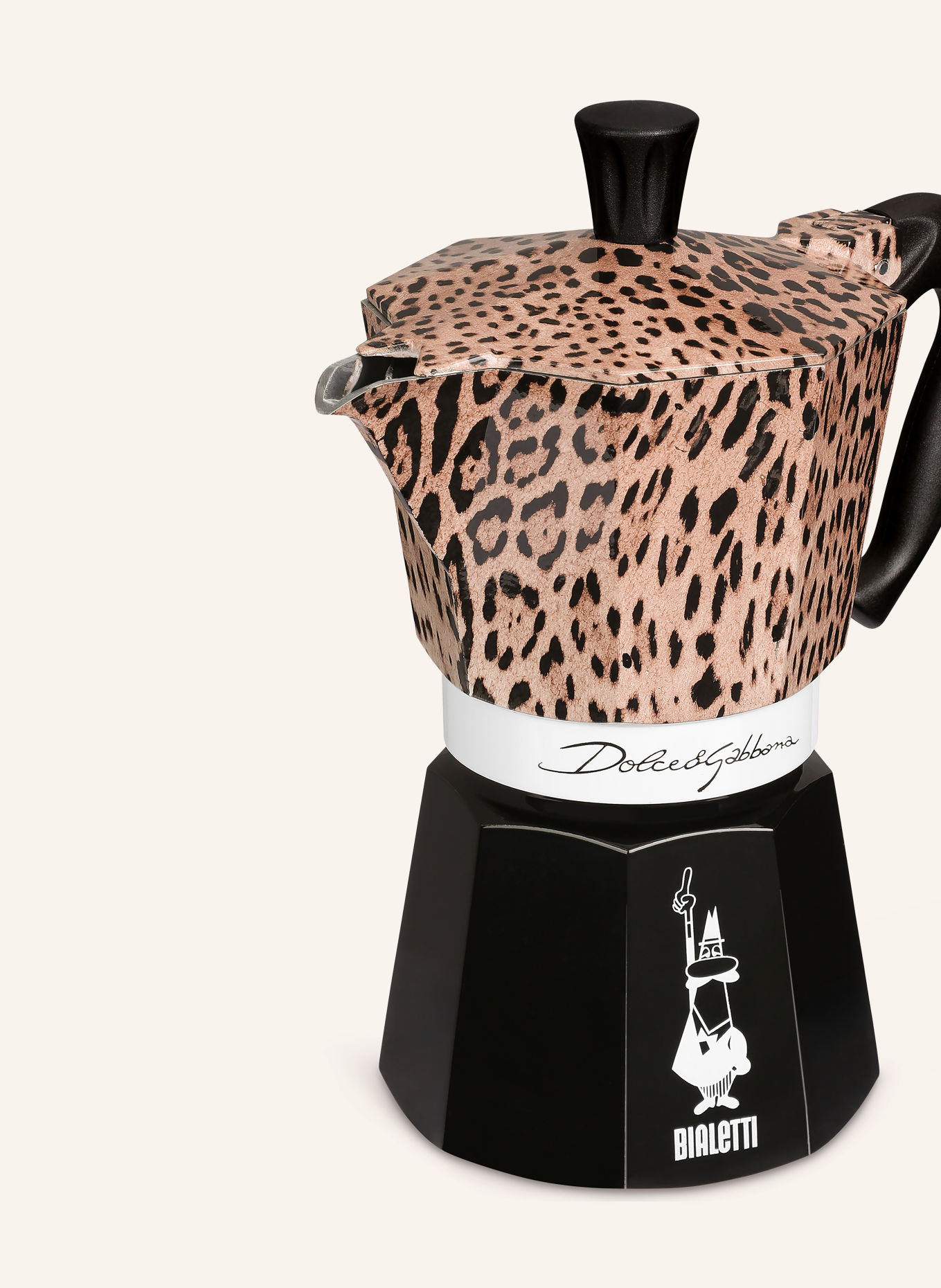 DOLCE & GABBANA CASA Espressokocher: SCHWARZ / HELLBRAUN / BRAUN