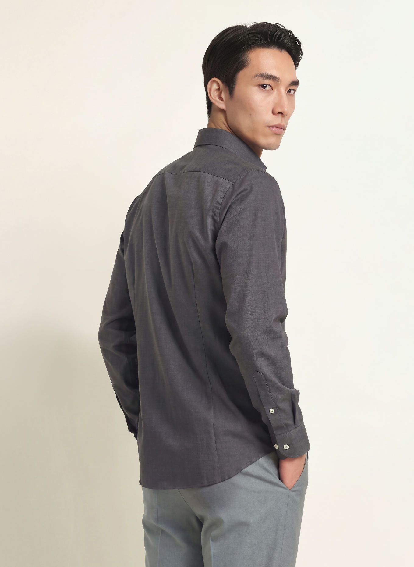 ETON Contemporary Fit Shirt: DARK GRAY