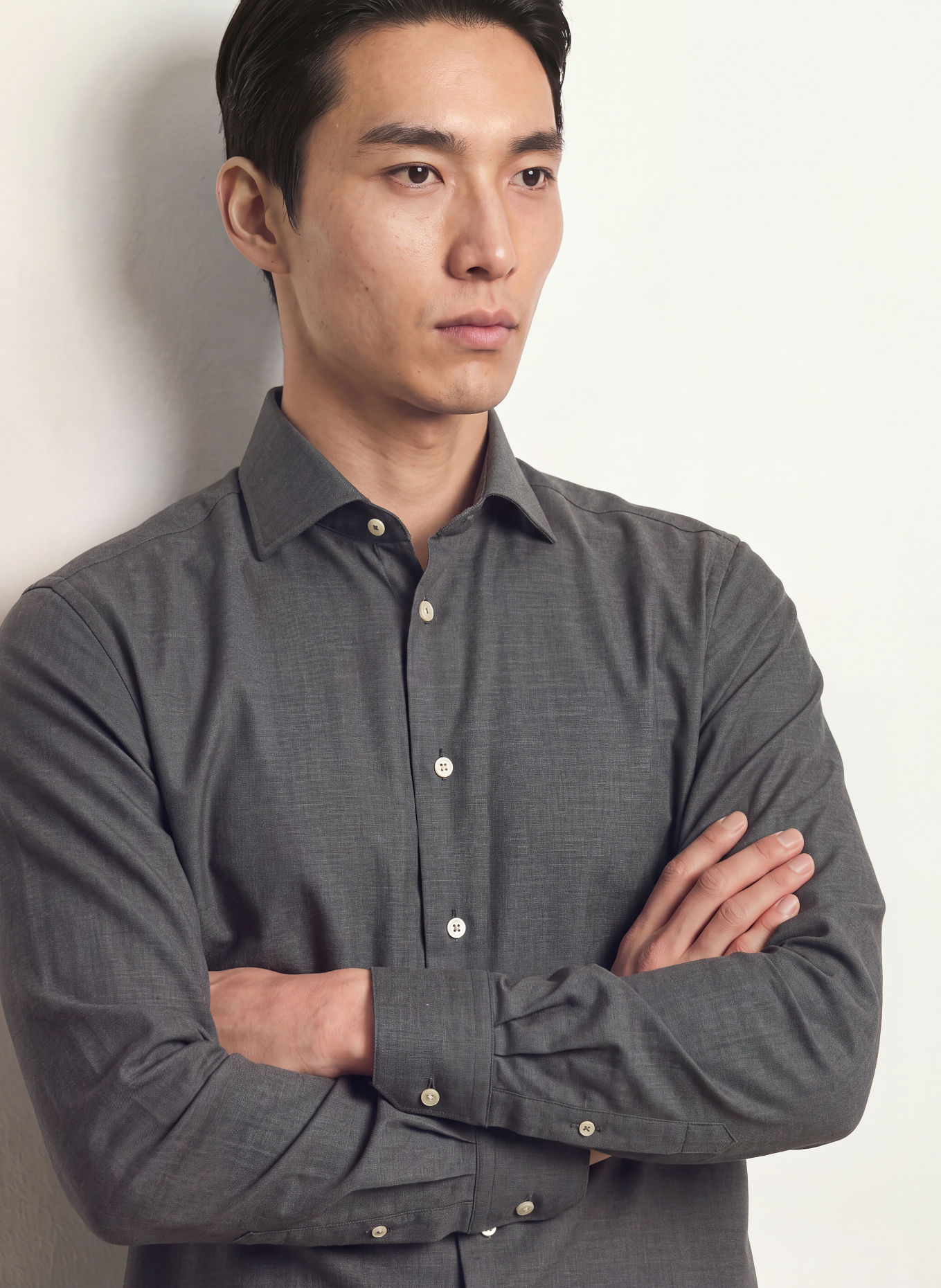 ETON Contemporary Fit Shirt: DARK GRAY