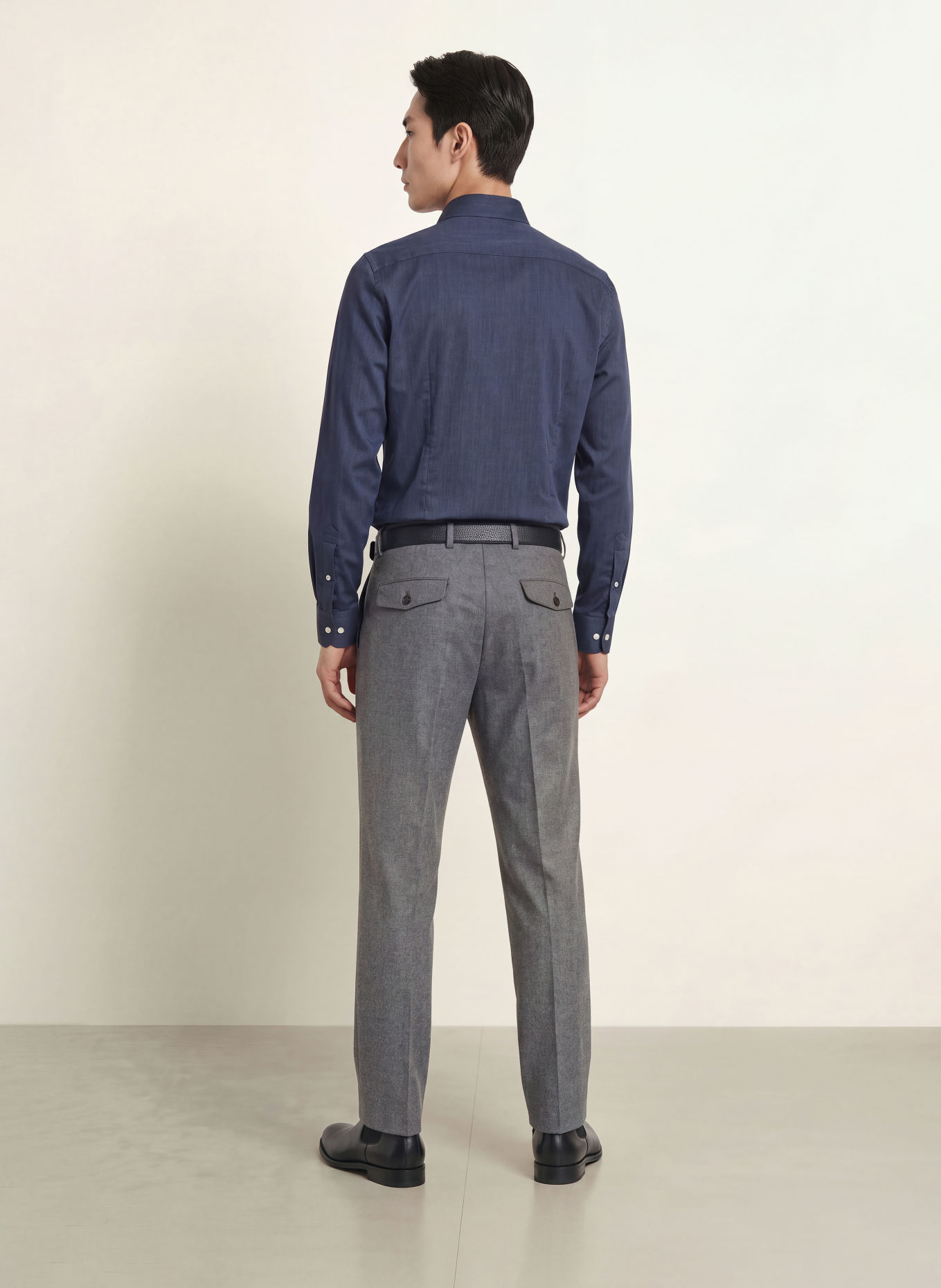 ETON Contemporary Fit Shirt: BLUE GRAY