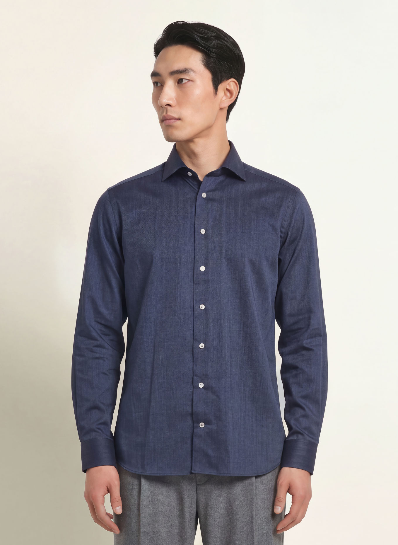 ETON Contemporary Fit Shirt: BLUE GRAY