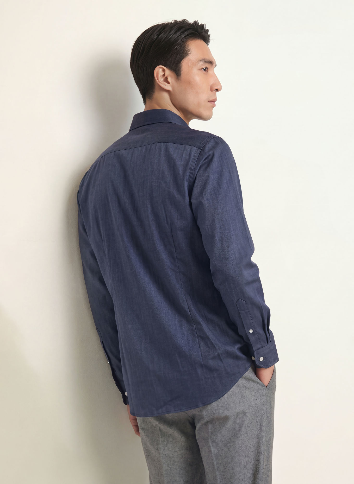 ETON Contemporary Fit Shirt: BLUE GRAY