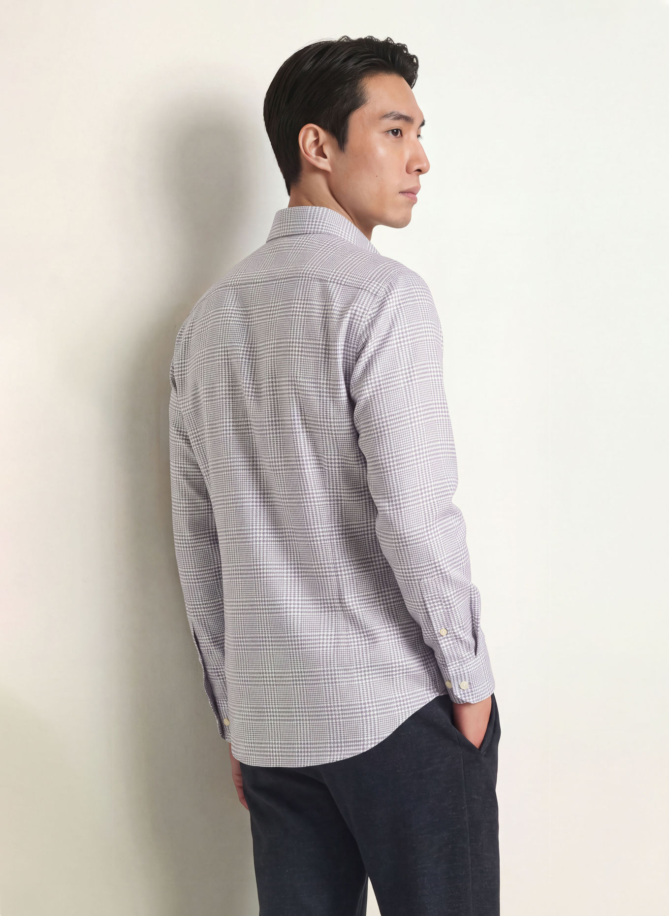 ETON Contemporary Fit Shirt: LIGHT BLUE / WHITE / BLACK