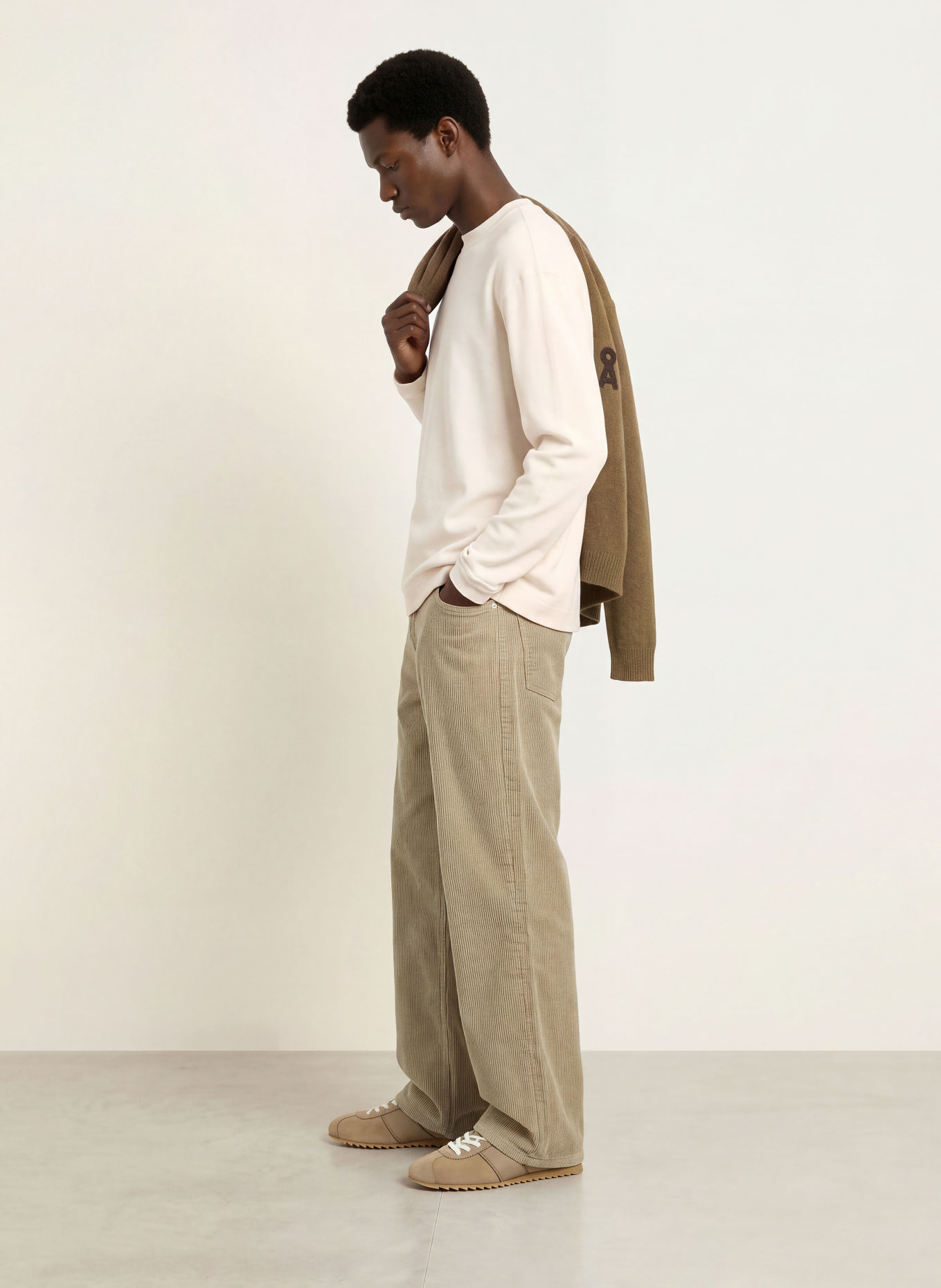 ARMEDANGELS MAARKOS Long-sleeve shirt in Piqué: WHITE