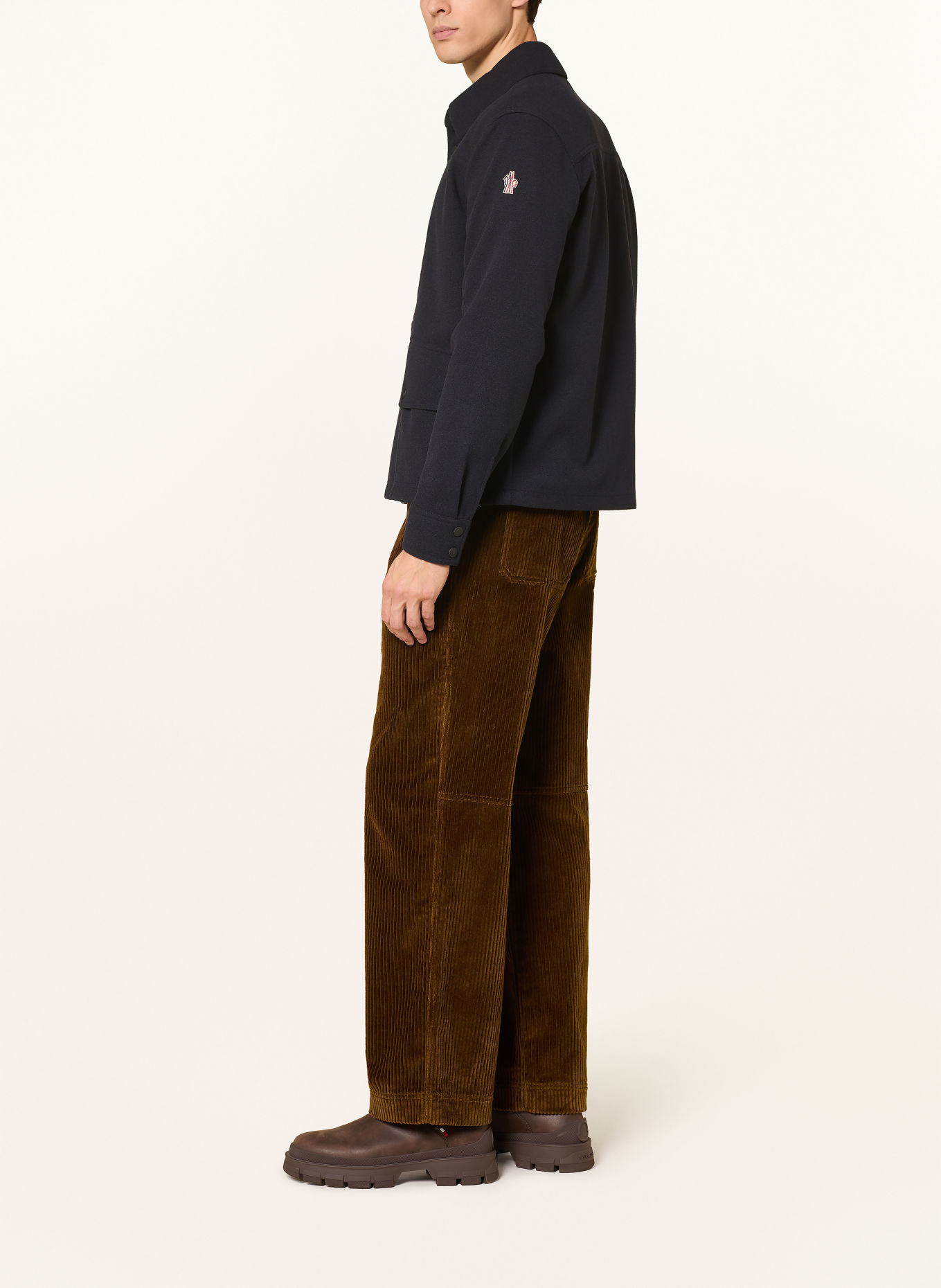 MONCLER GRENOBLE Cordhose Regular Fit: DUNKELBRAUN