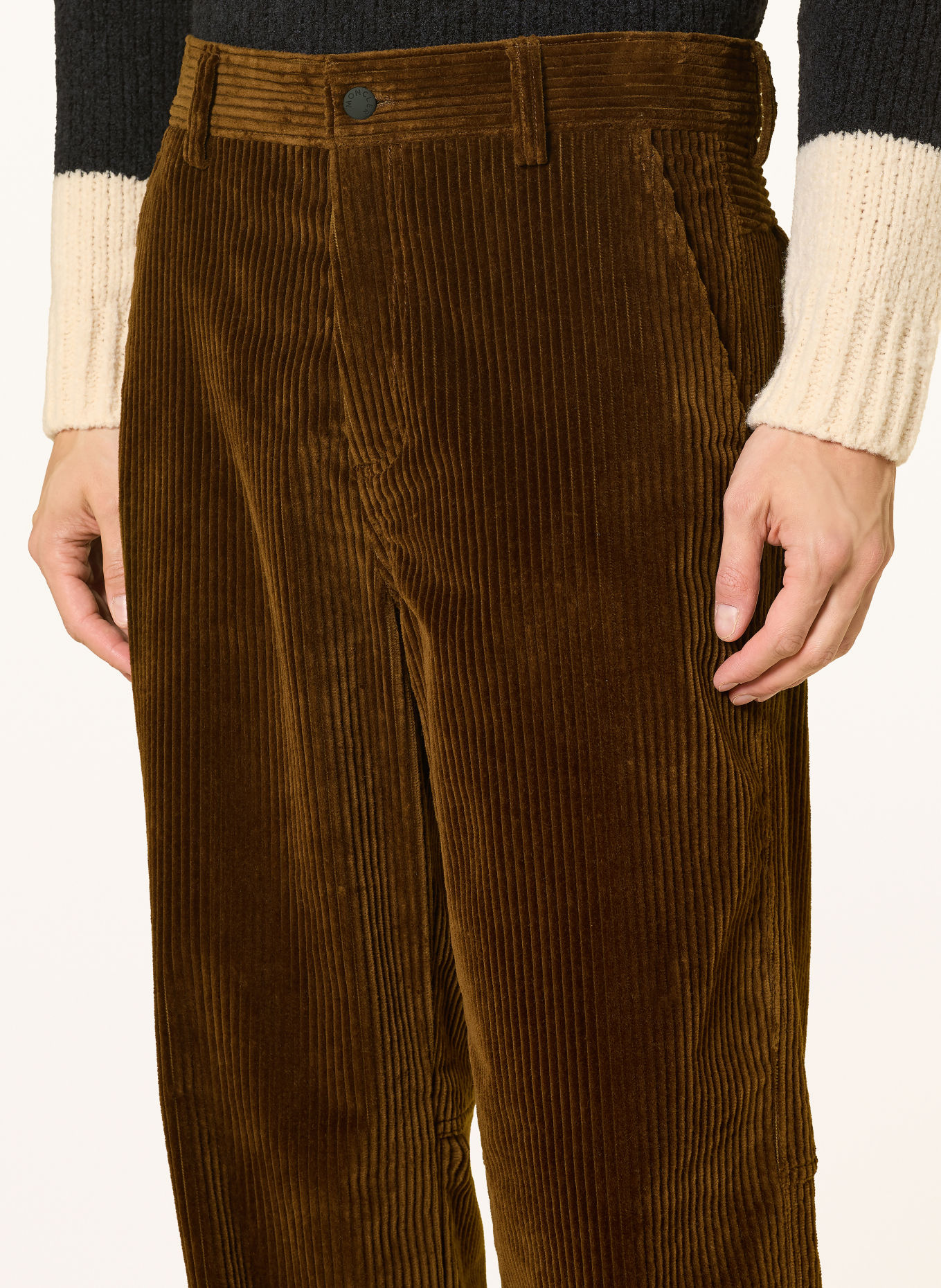 MONCLER GRENOBLE Cordhose Regular Fit: DUNKELBRAUN
