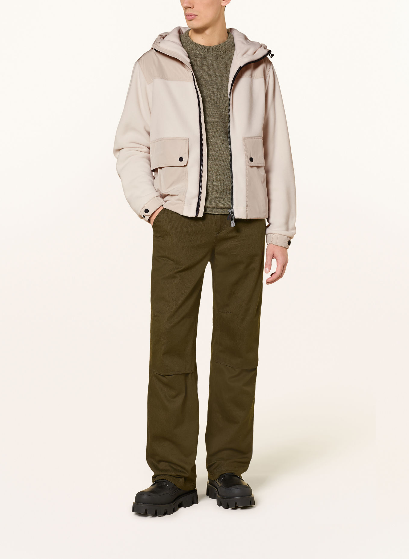 MONCLER GRENOBLE Veste: CRÈME