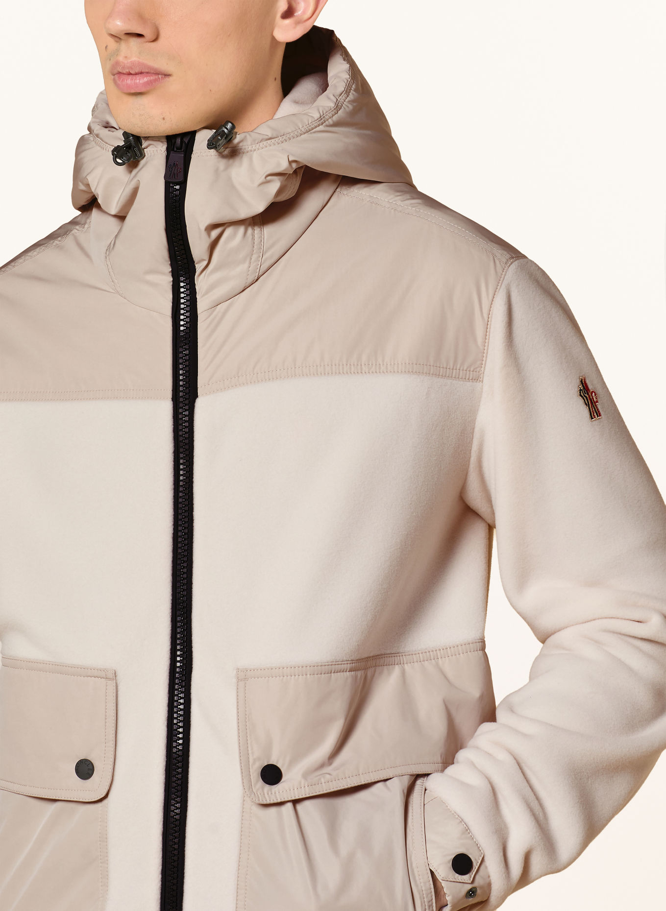 MONCLER GRENOBLE Veste: CRÈME