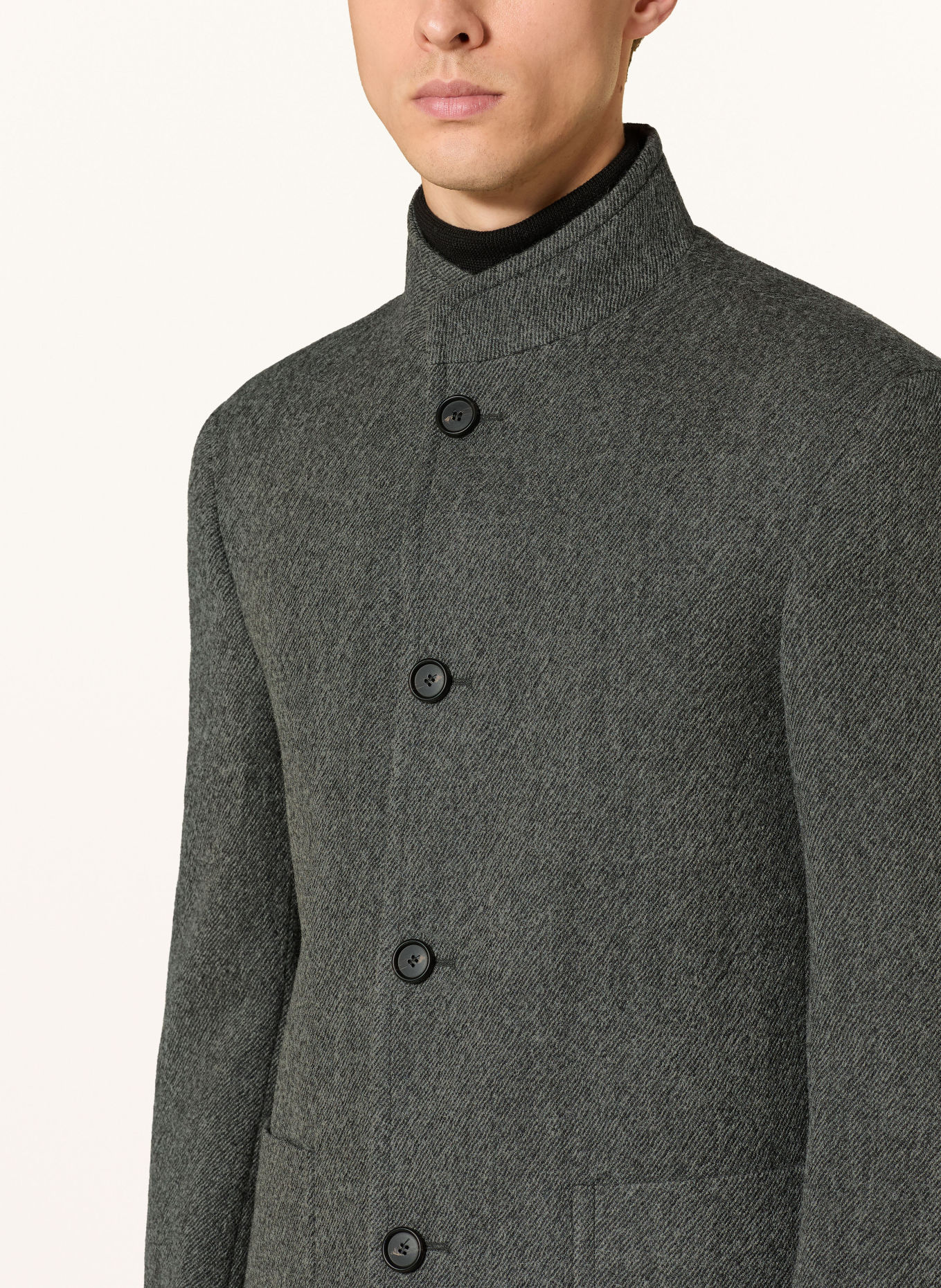 STRELLSON BARNABY Overshirt: GRAY / DARK GRAY