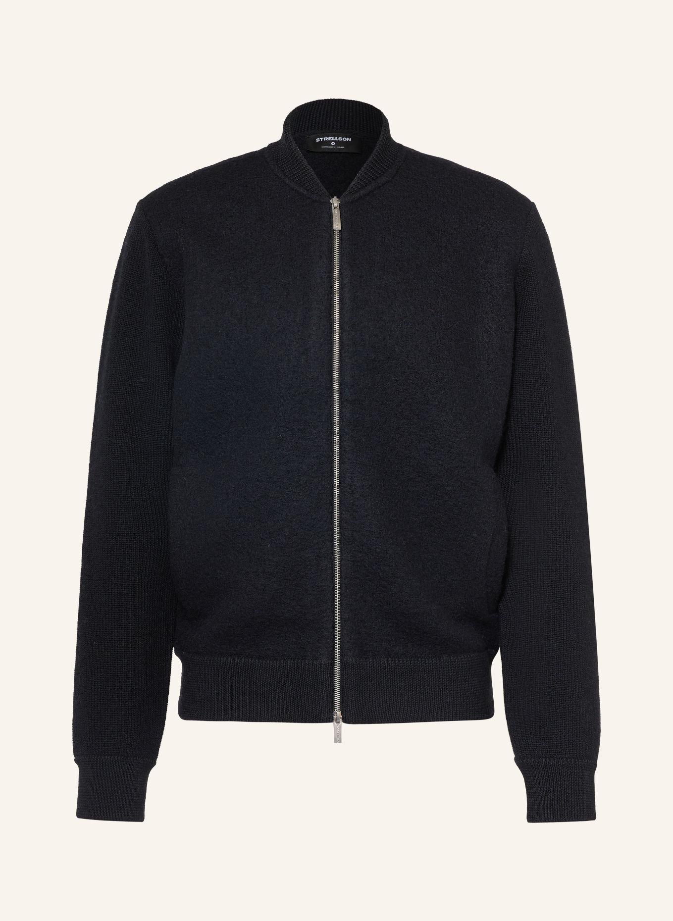 STRELLSON Strickjacke KARLO-BO: SCHWARZ