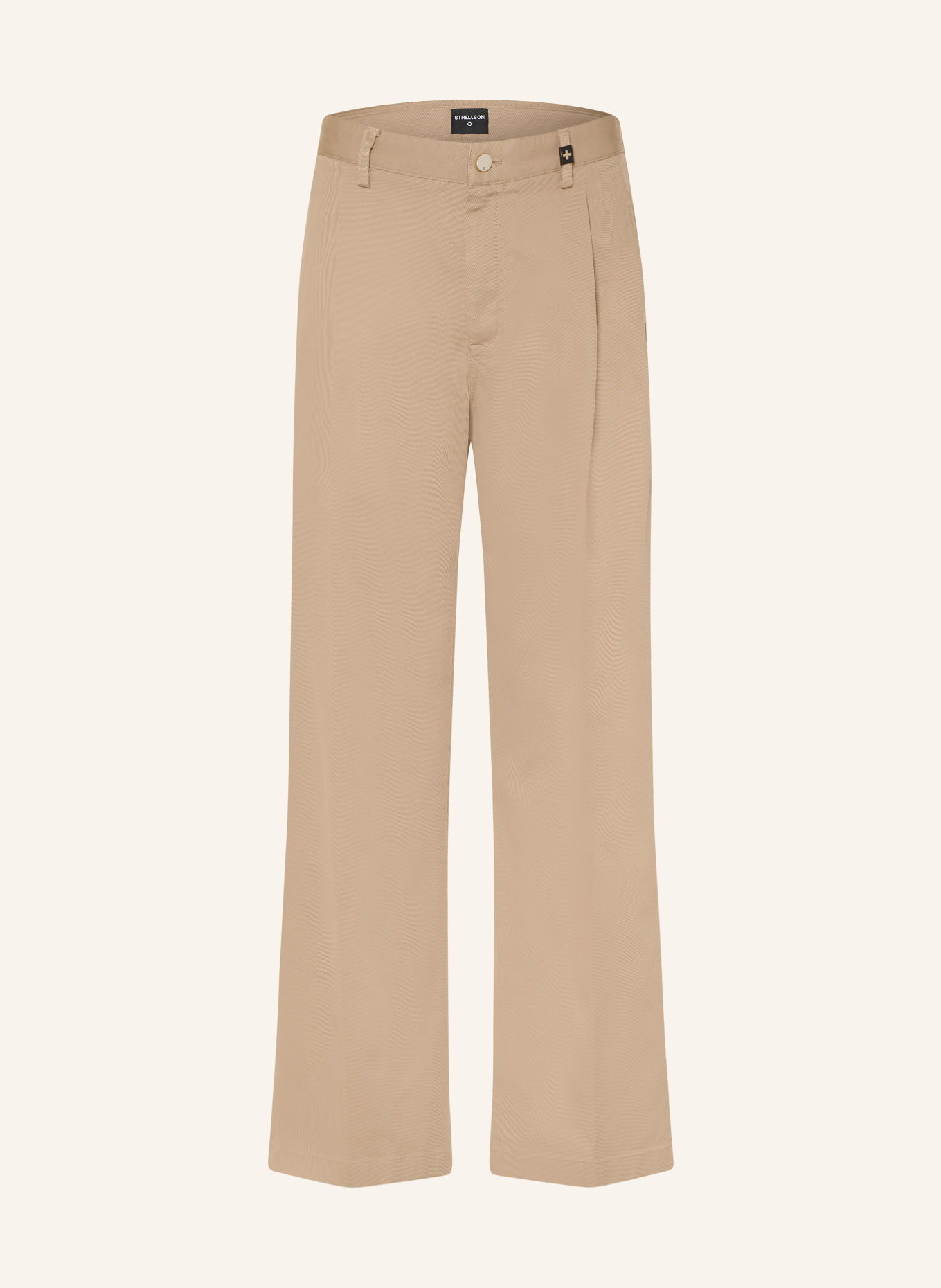 STRELLSON LORIS Relaxed Fit Trousers: BEIGE
