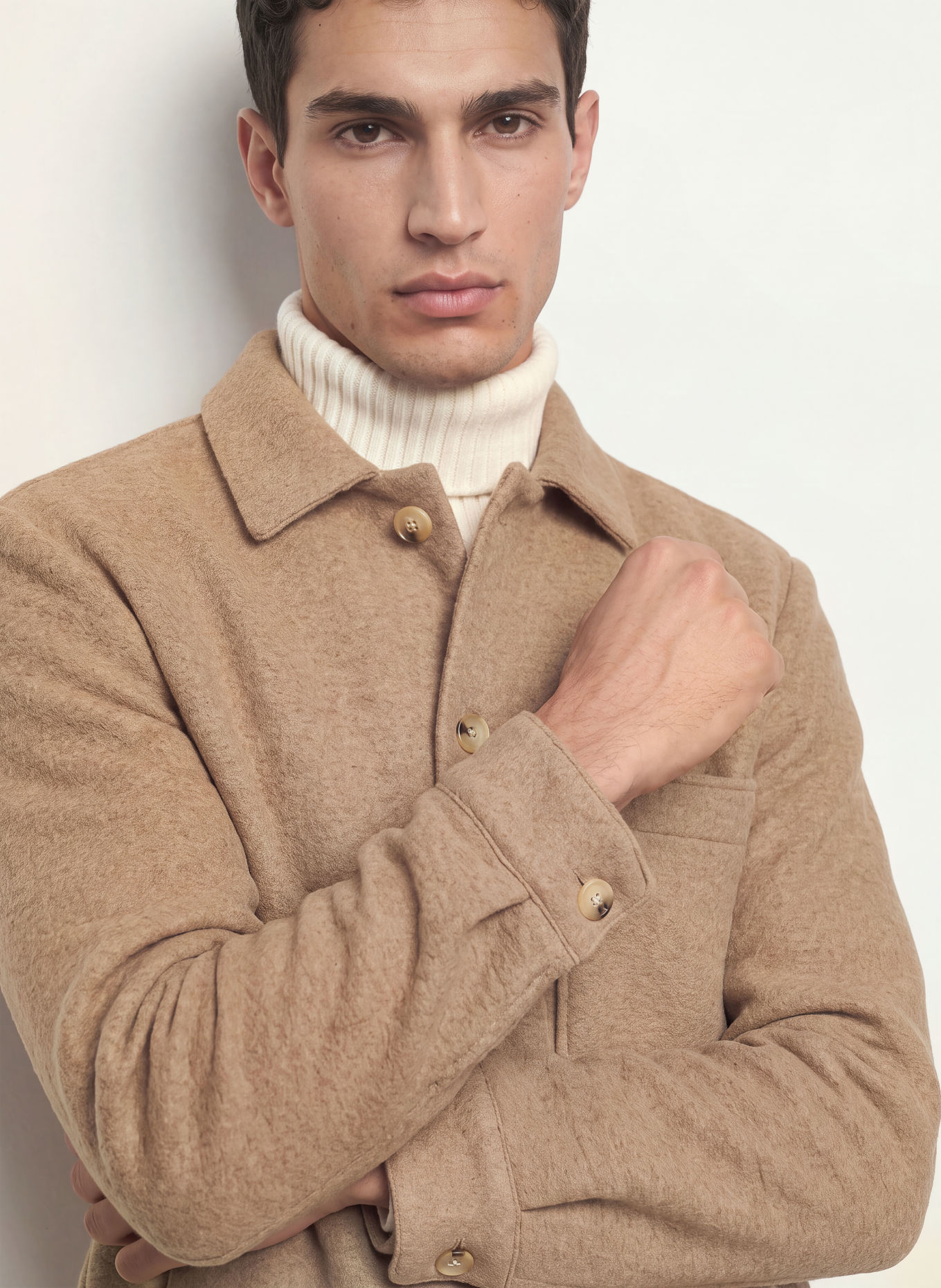 STRELLSON Overshirt NORIS-J: BEIGE