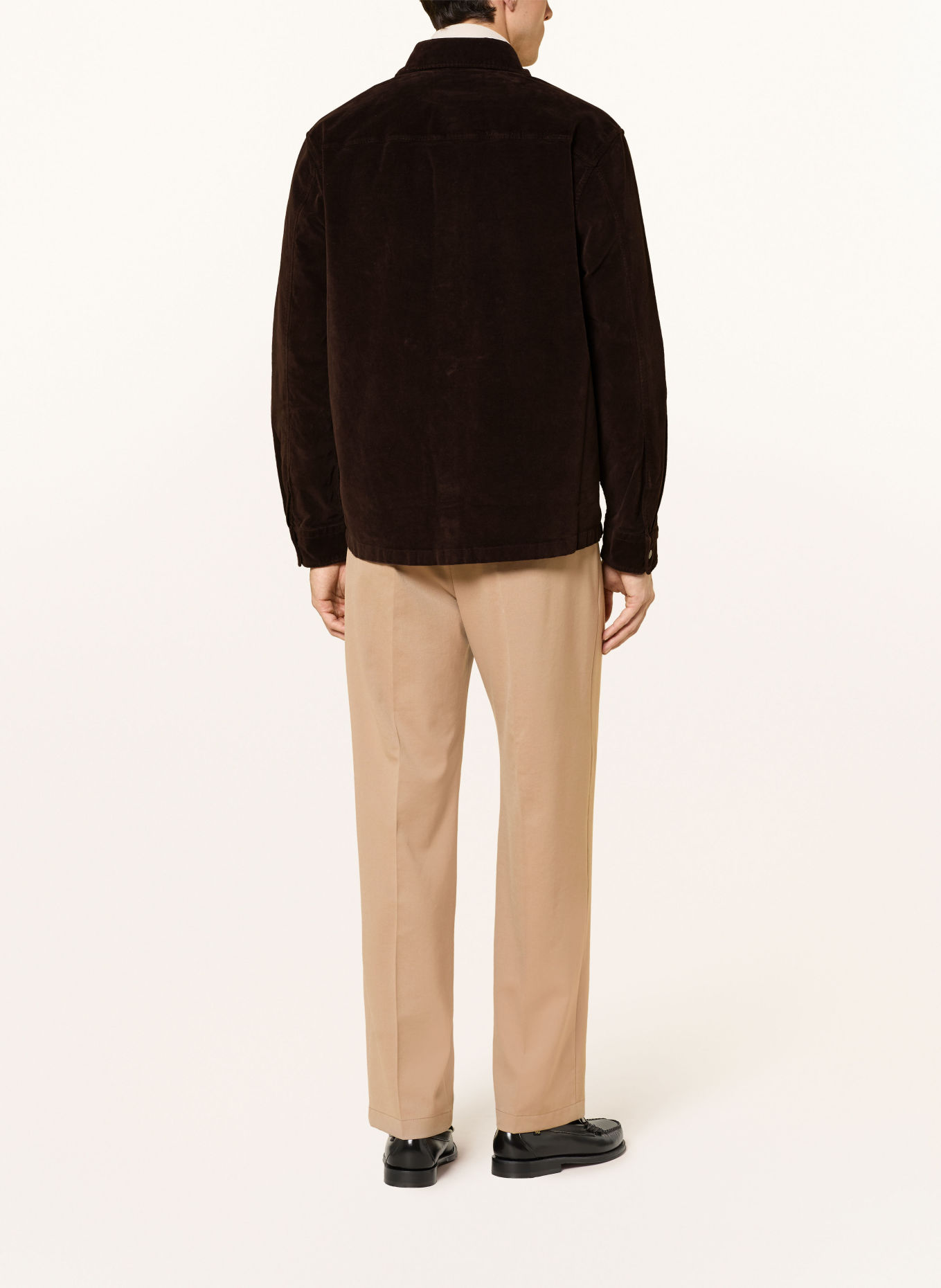 STRELLSON NATTI Overshirt: DARK BROWN