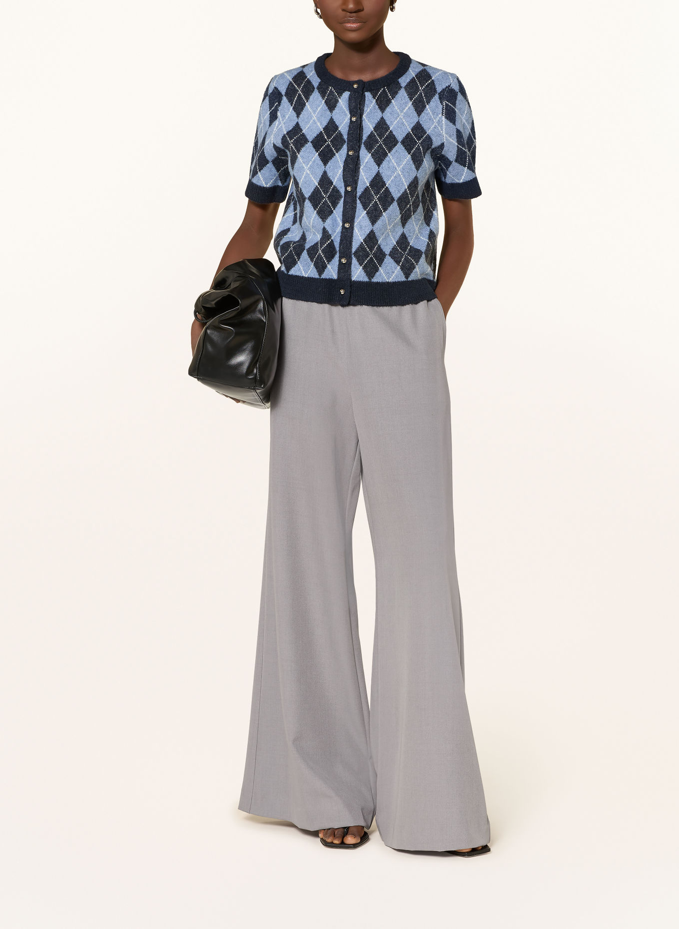 NEO NOIR JANEL Wide-leg trousers: GRAY