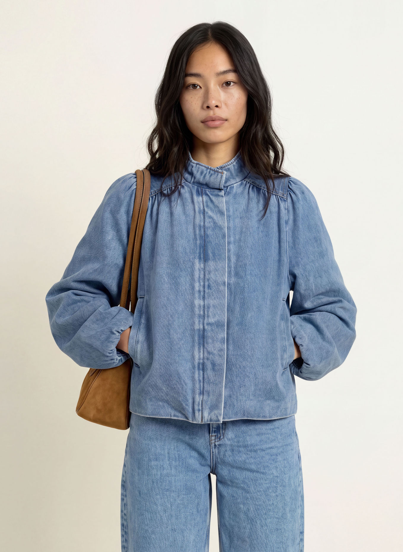NEO NOIR Jachetă din denim TIRSA: ALBASTRU
