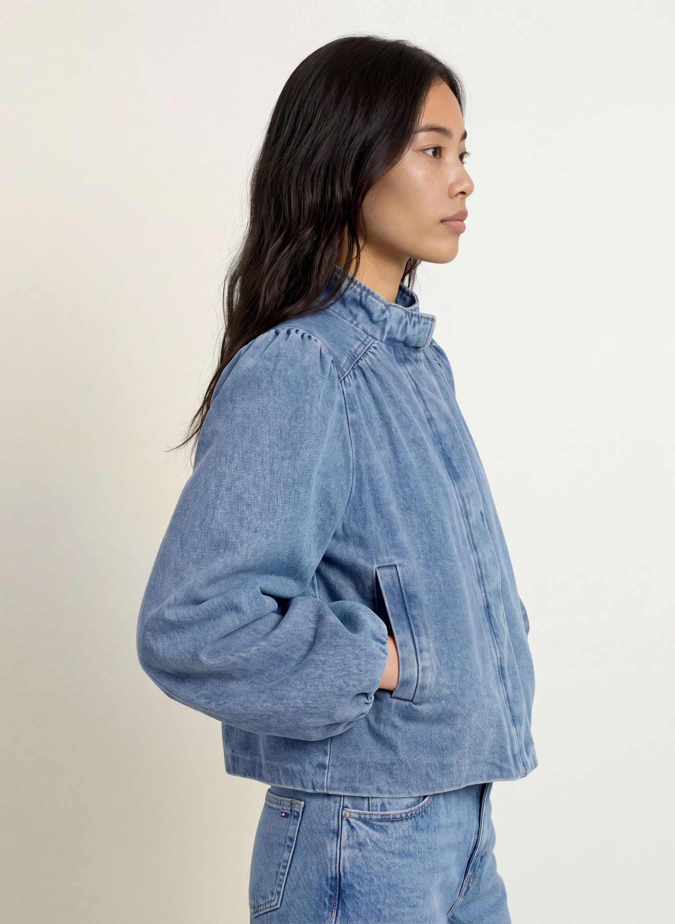 NEO NOIR Jachetă din denim TIRSA: ALBASTRU
