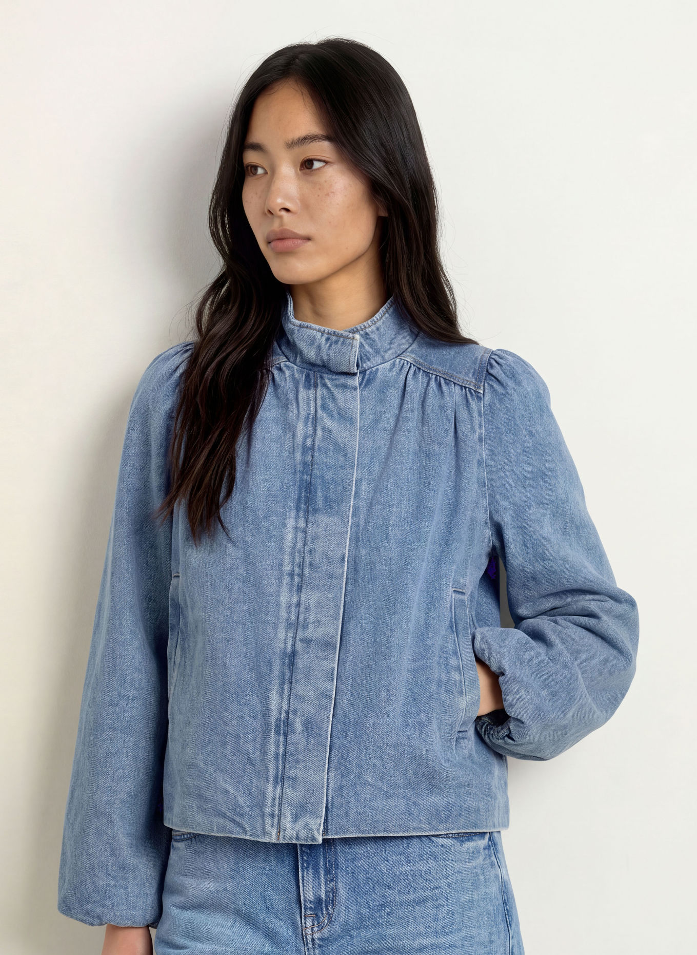 NEO NOIR Jachetă din denim TIRSA: ALBASTRU