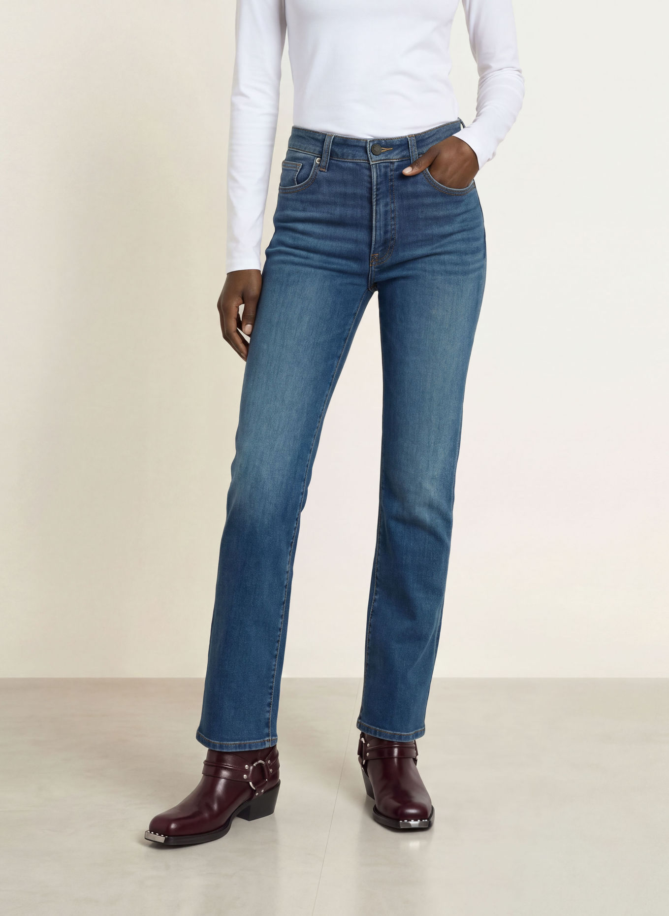 GOOD AMERICAN Straight jeans GOOD TRUE STRAIGHT: 1132 indigo