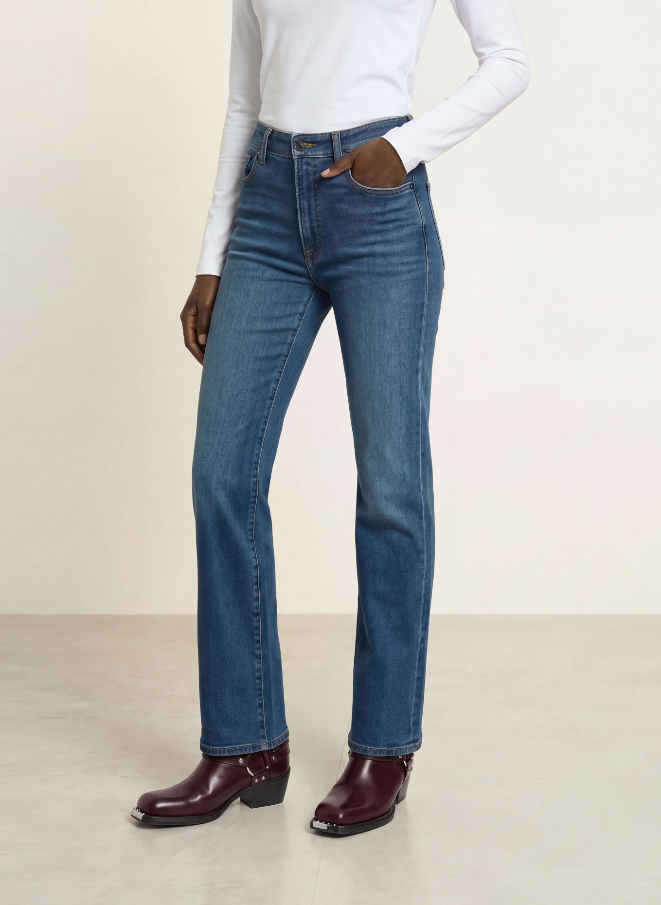GOOD AMERICAN Straight jeans GOOD TRUE STRAIGHT: 1132 indigo