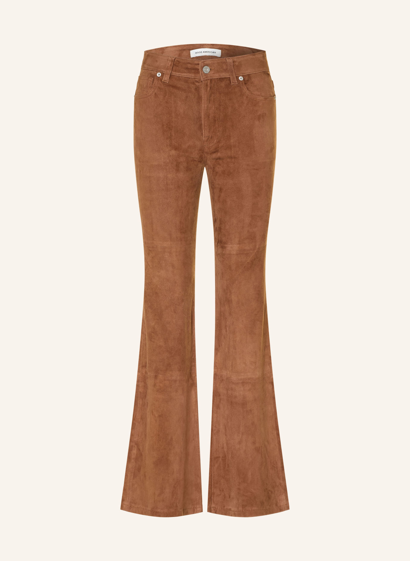 GOOD AMERICAN Lederhose: BRAUN