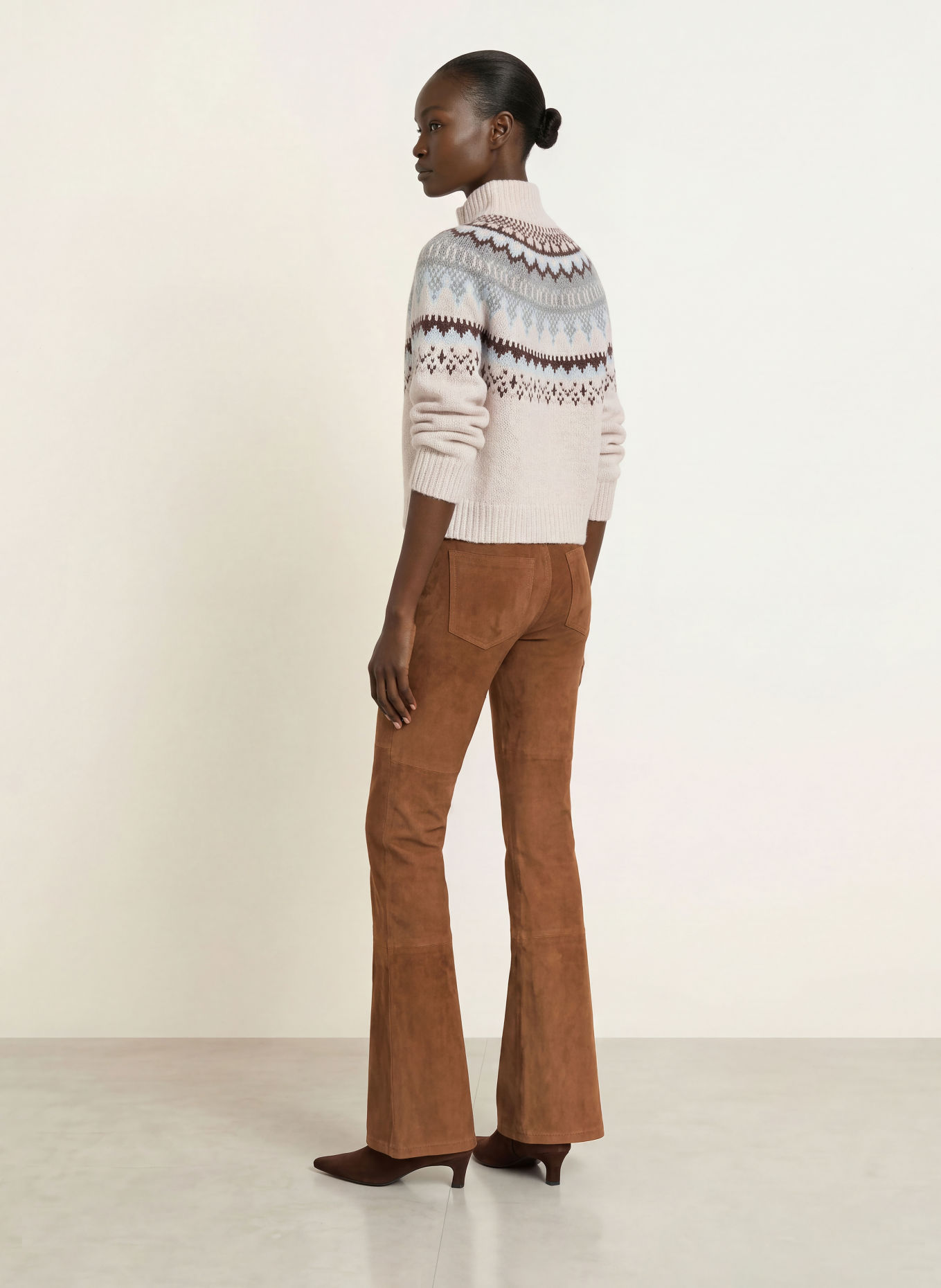 GOOD AMERICAN Lederhose: BRAUN