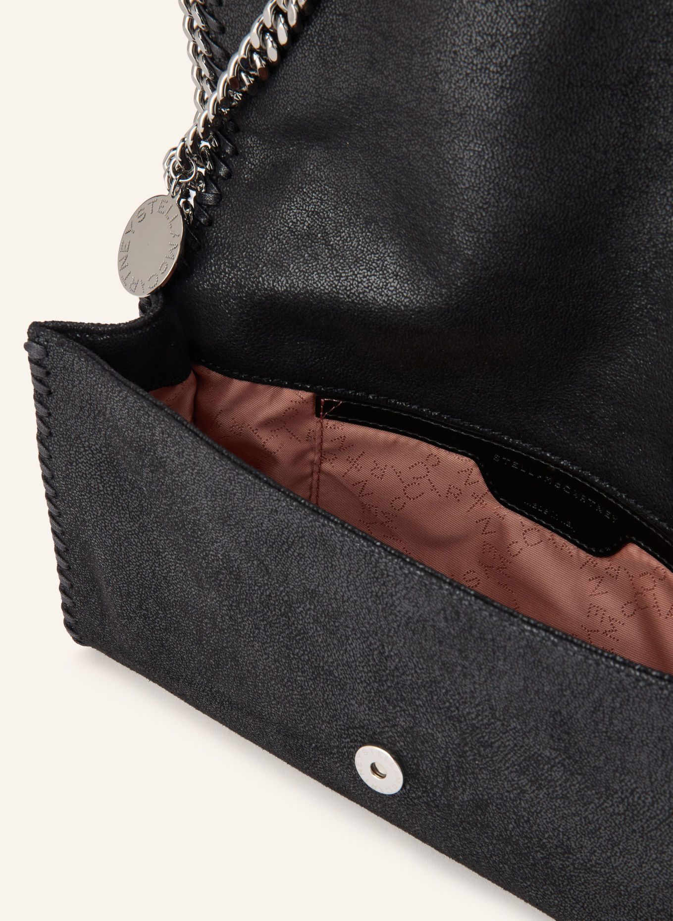 STELLA McCARTNEY FALABELLA Shoulder Bag: BLACK / SILVER