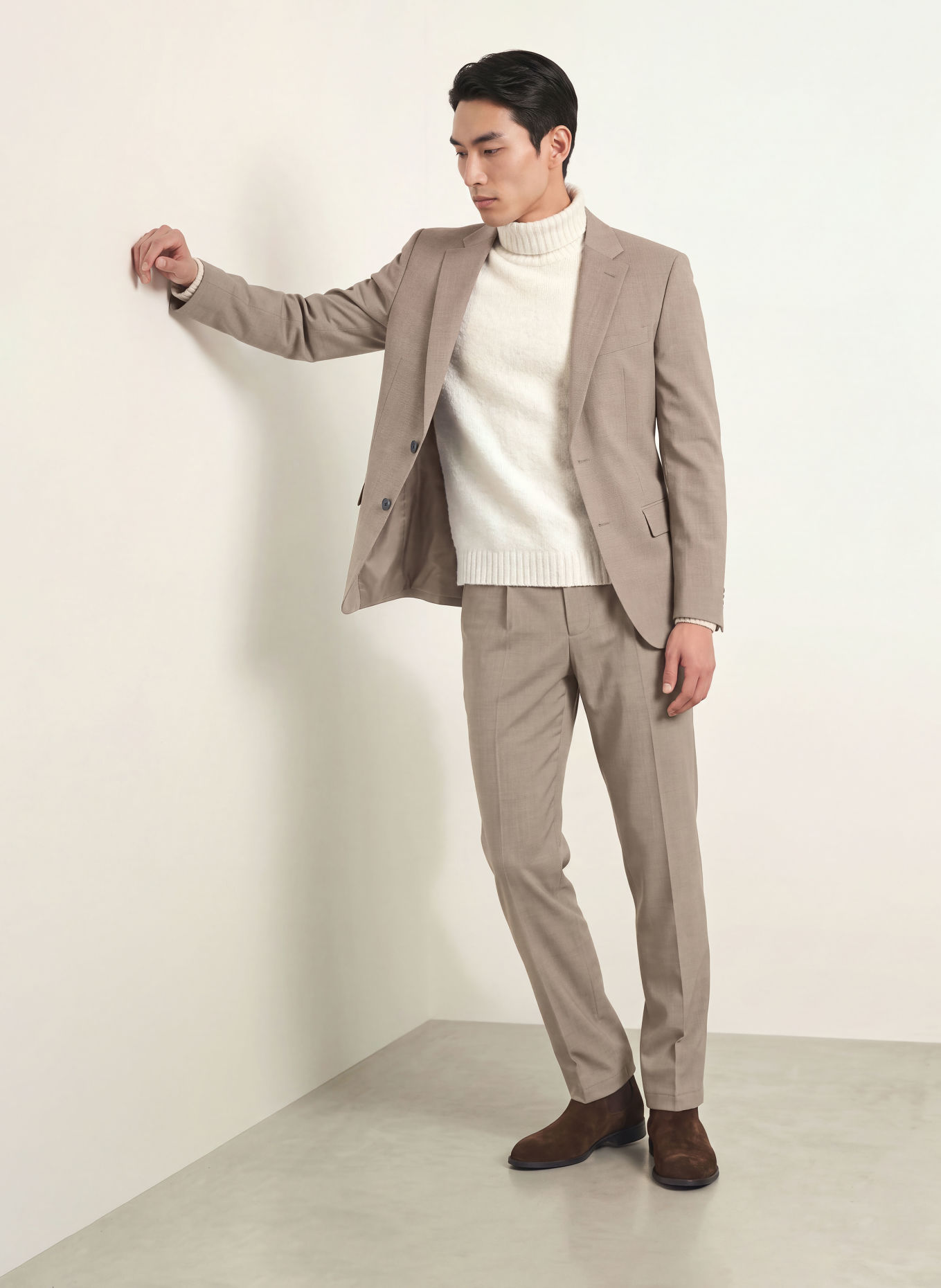 STRELLSON Anzughose TOMEO Regular Fit: 259 Dark Beige 259