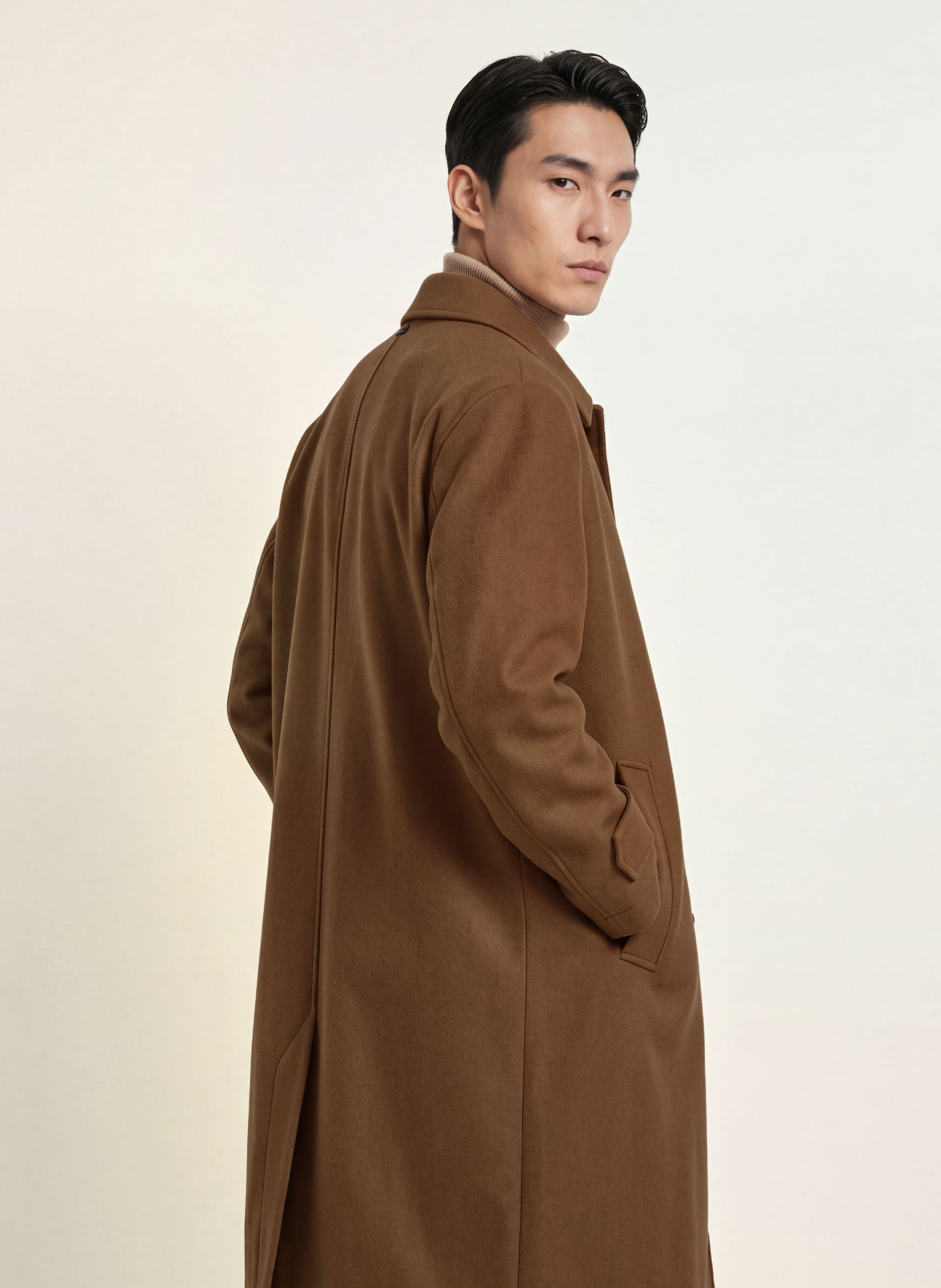 STRELLSON Manteau en laine BARLETTA: MARRON