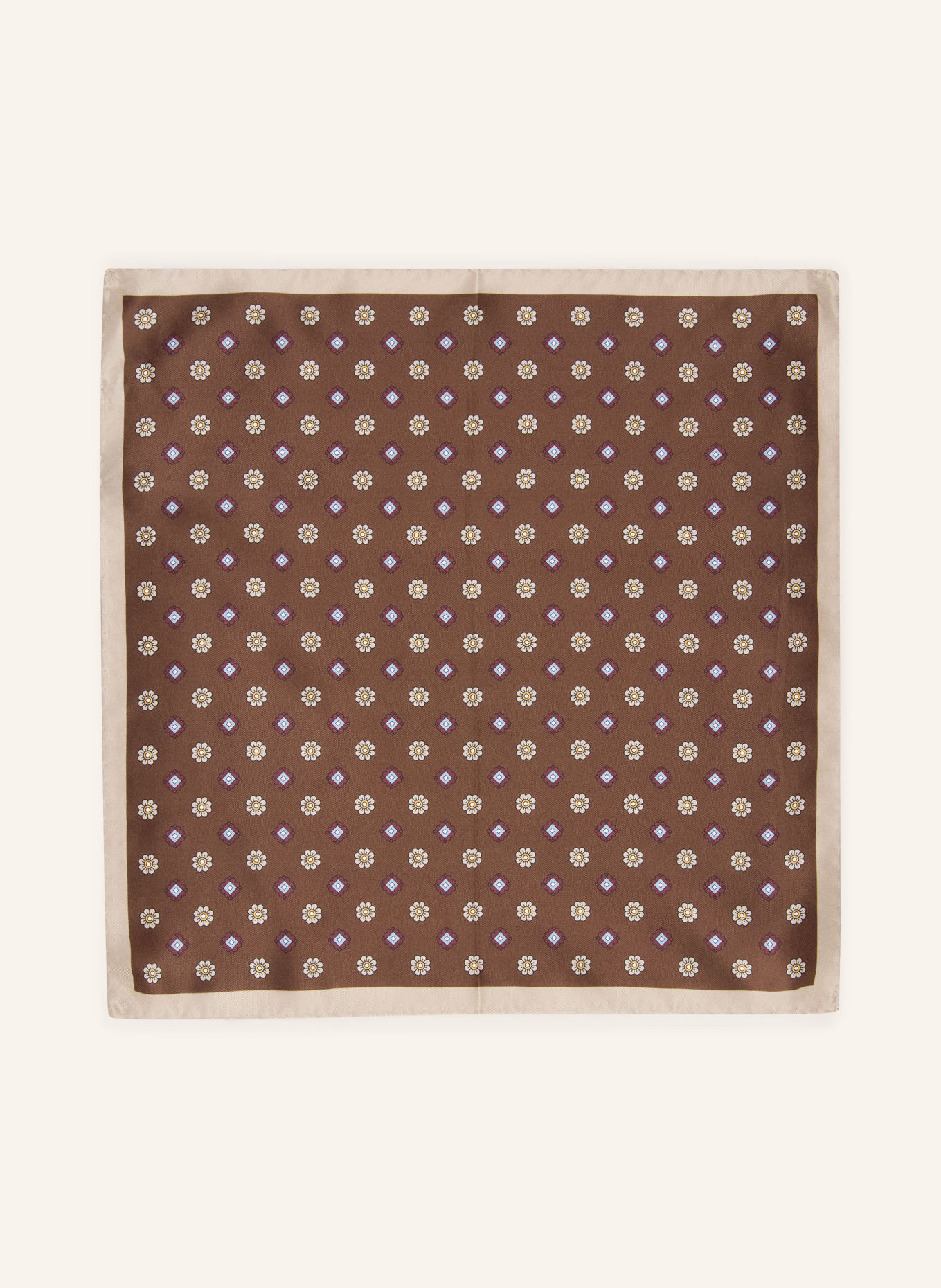 altea Einstecktuch: DUNKELBRAUN / CREME