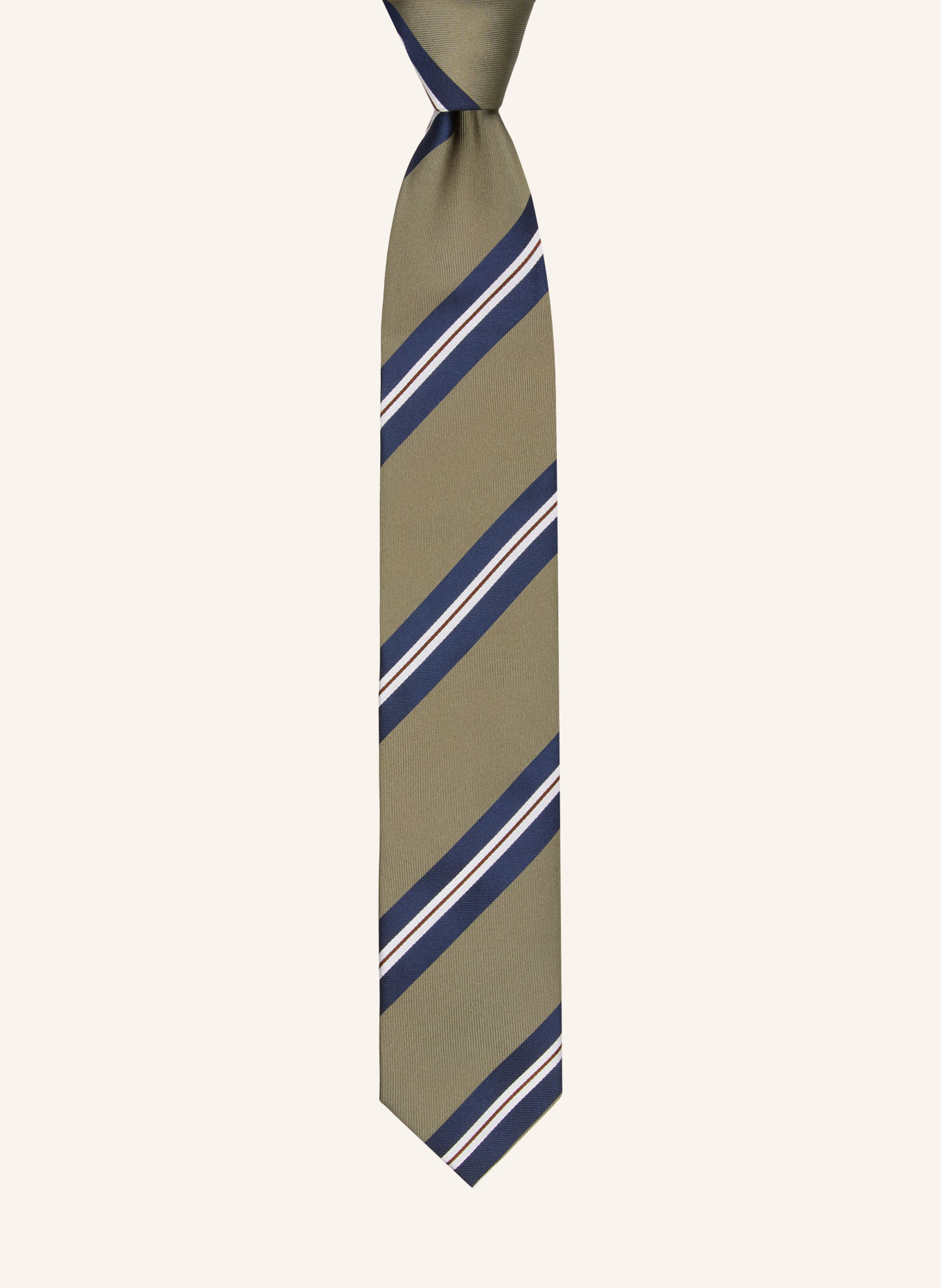 altea GANGE Tie: KHAKI / DARK BLUE / WHITE