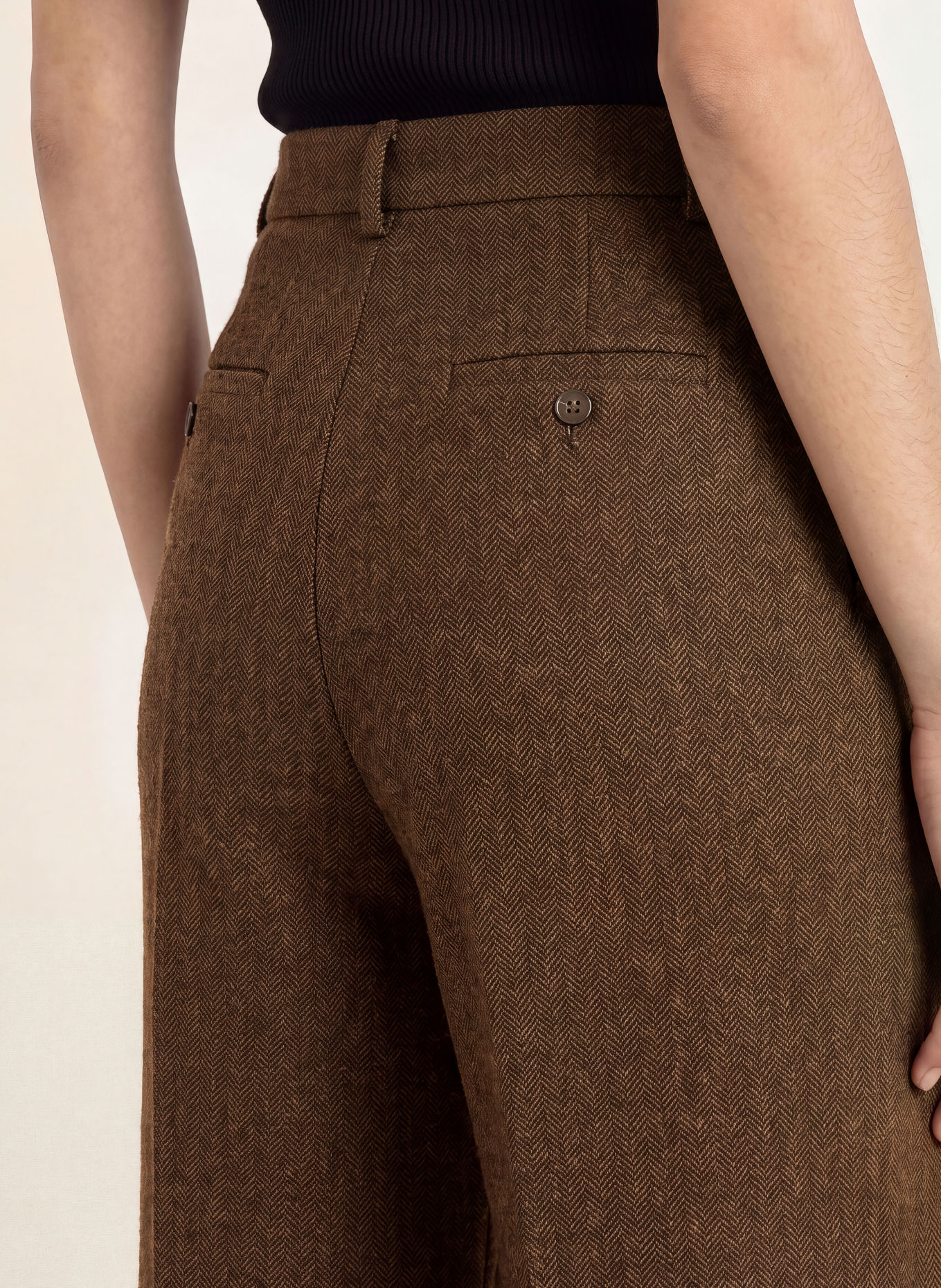 GRACE & MILA Shorts BRADI: BRAUN / SCHWARZ